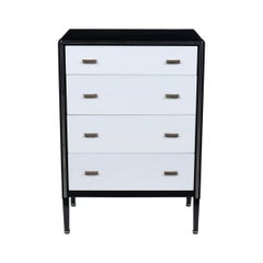 Retro 1960's Mid-Century Modern Lacquered Chest of Drawers