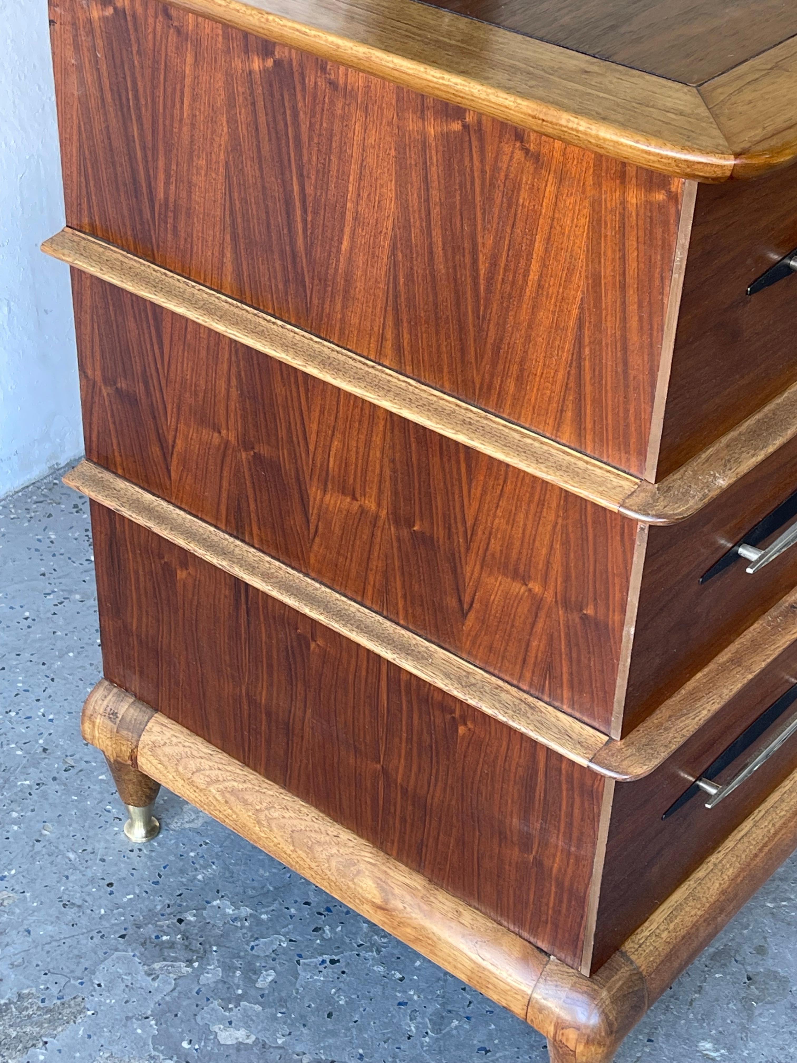 Mid-20th Century Mid-Century Modern Dresser Credenza Kent Coffey Elegant 9 Drawer