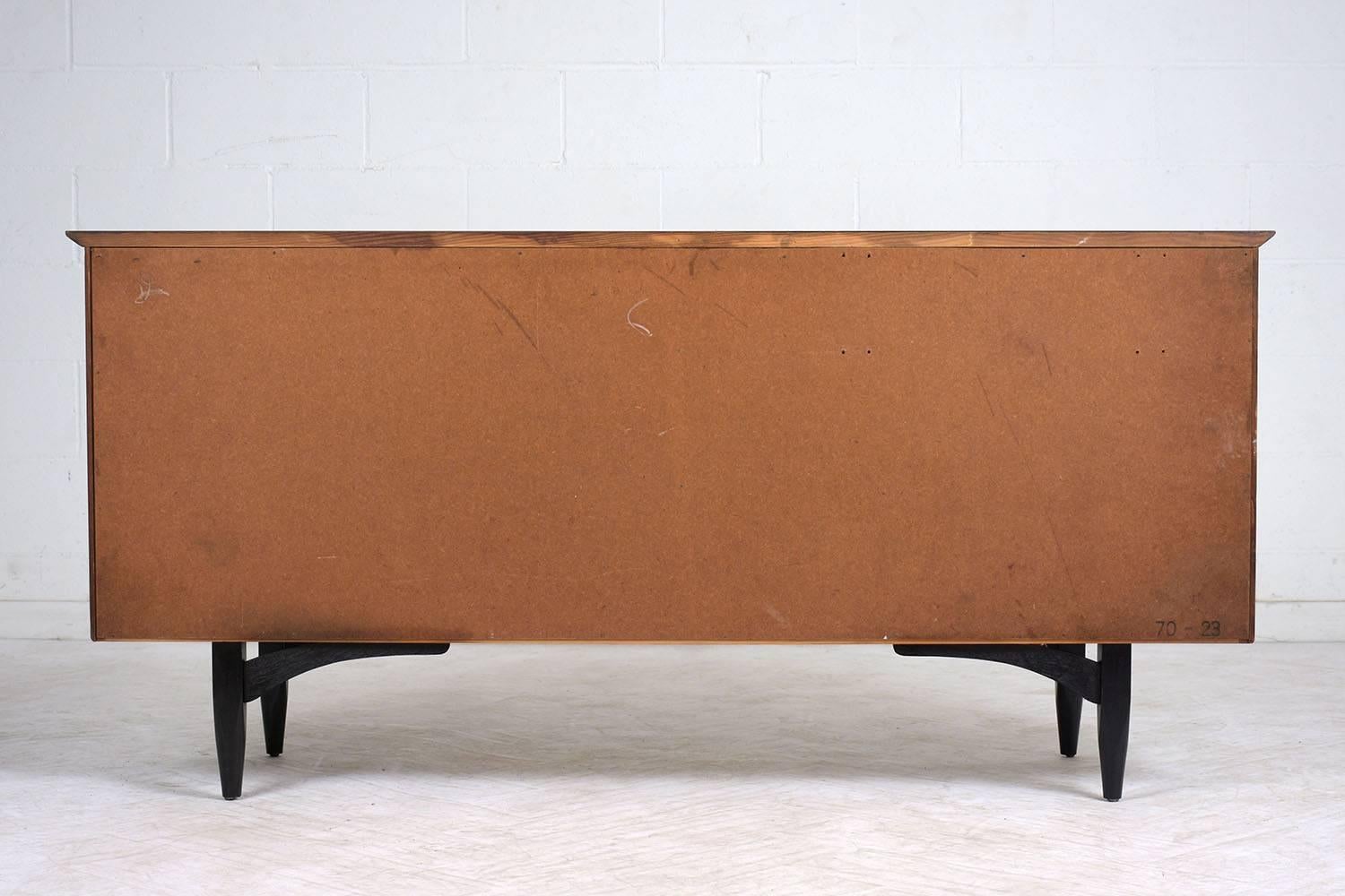 Mid-Century Modern Lacquered Walnut Dresser 5