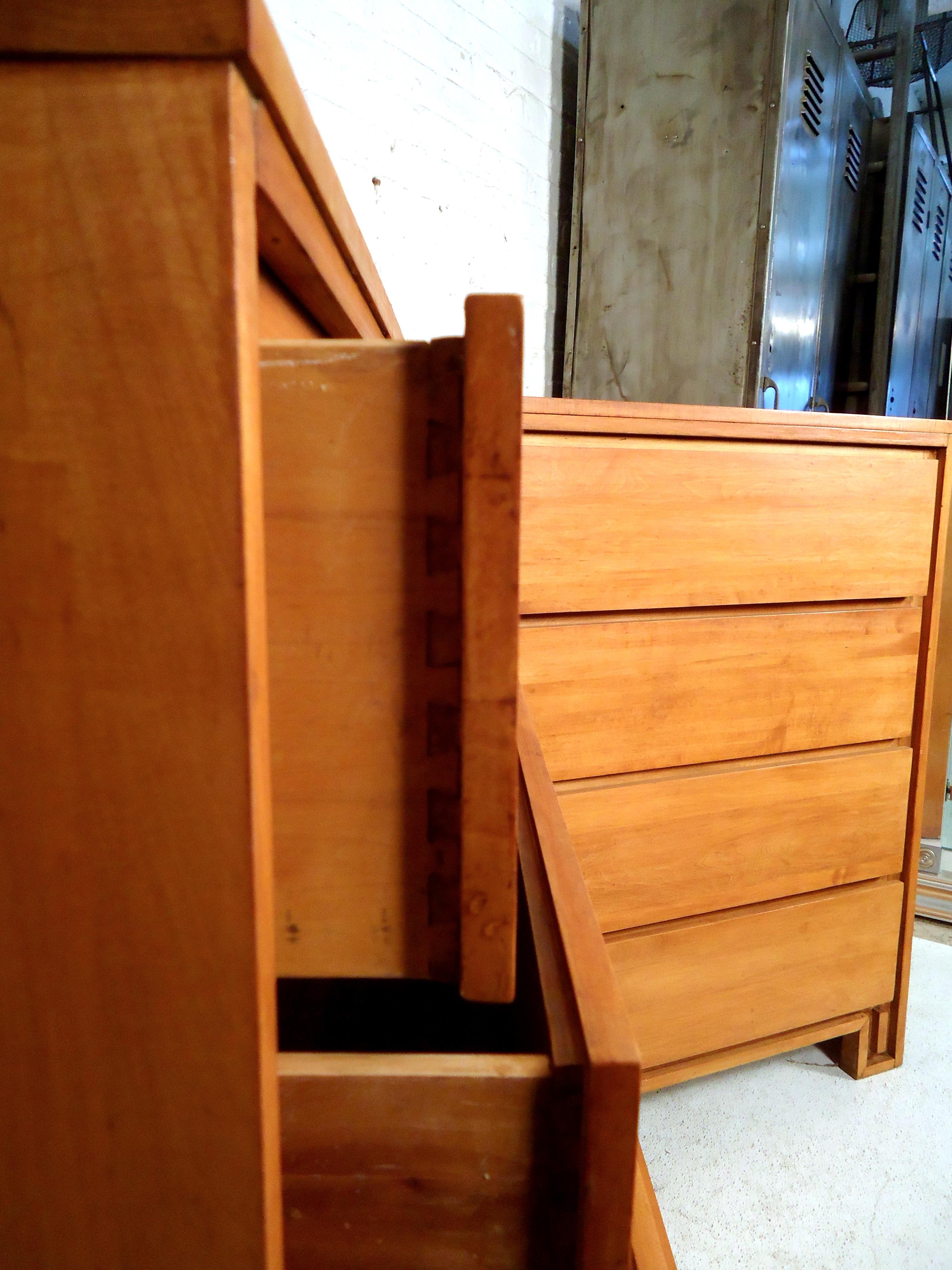Wood Mid-Century Modern Dresser