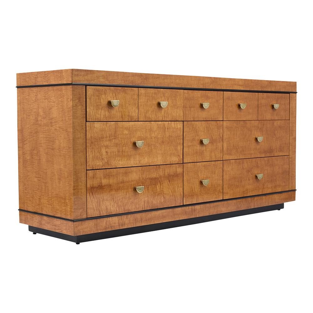 1970's Mid-Century Modern Lacquered Dresser In Good Condition In Los Angeles, CA