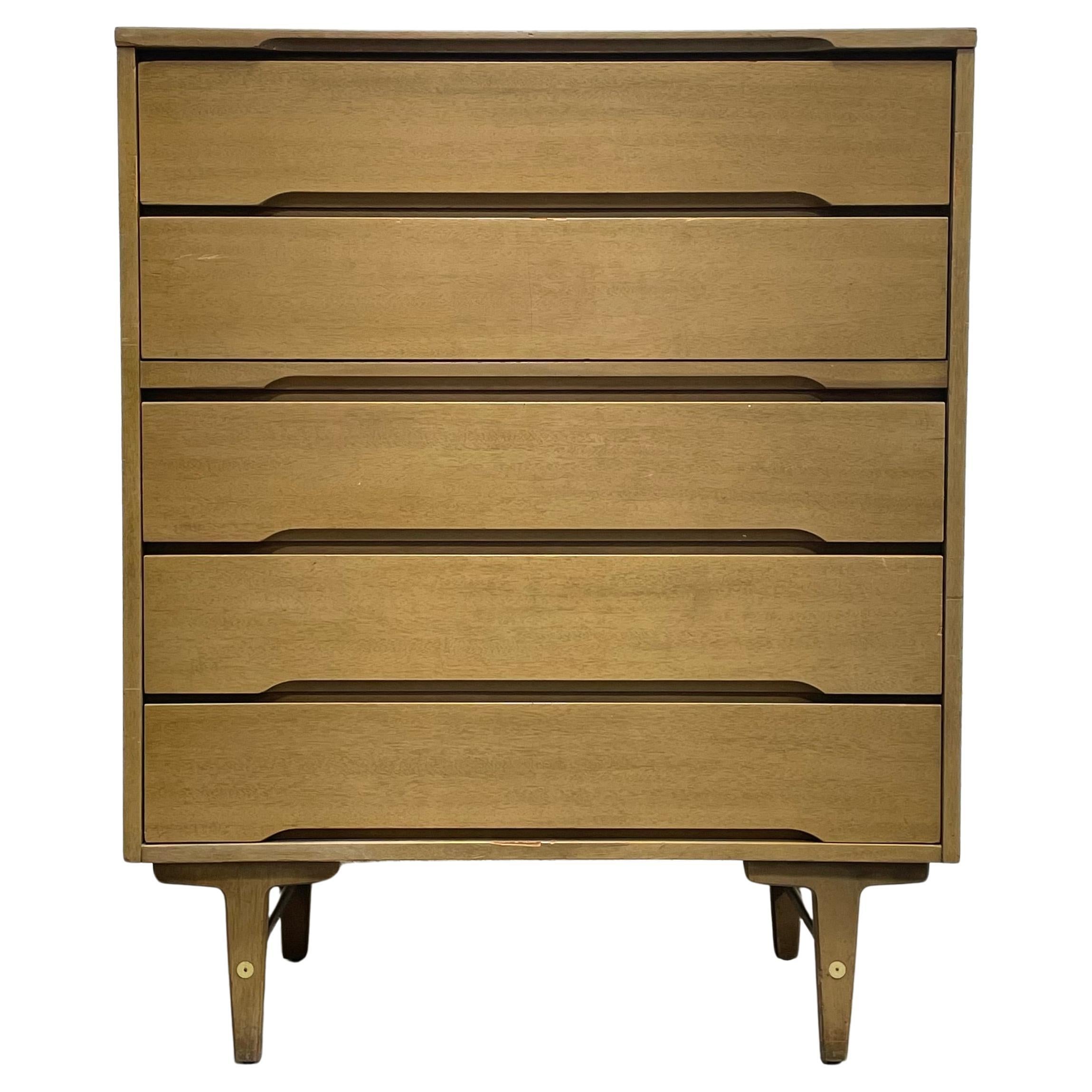 Mid Century MODERN DRESSER Highboy by Stanley Furniture, c. 1960's