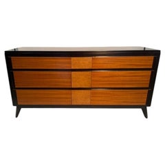 Moderne Kommode aus der Mitte des Jahrhunderts: RWAY 9-Schubladen-Credenza
