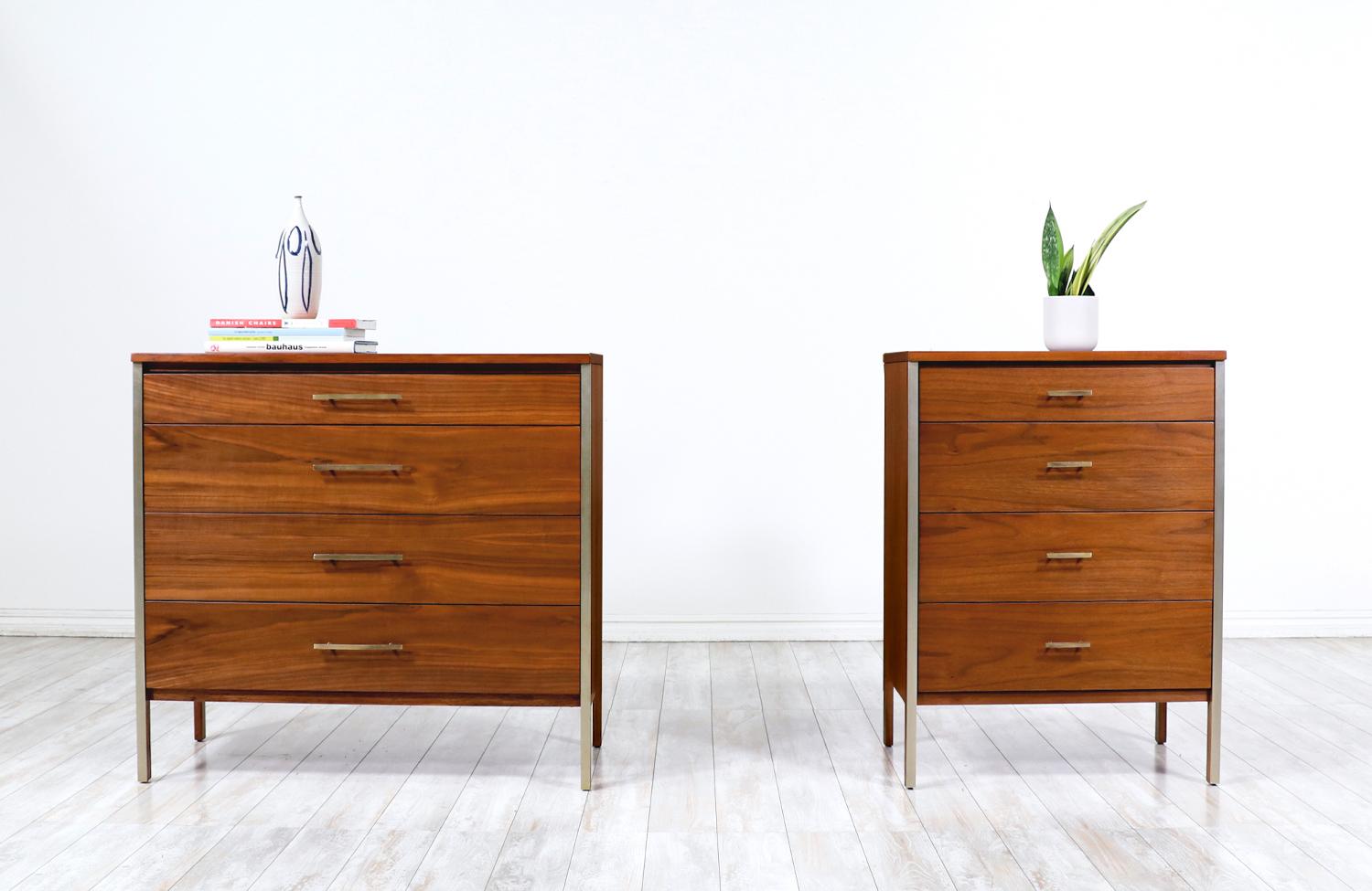 American Mid-Century Modern Dresser Set with Vanity by Paul McCobb for Calvin Furniture
