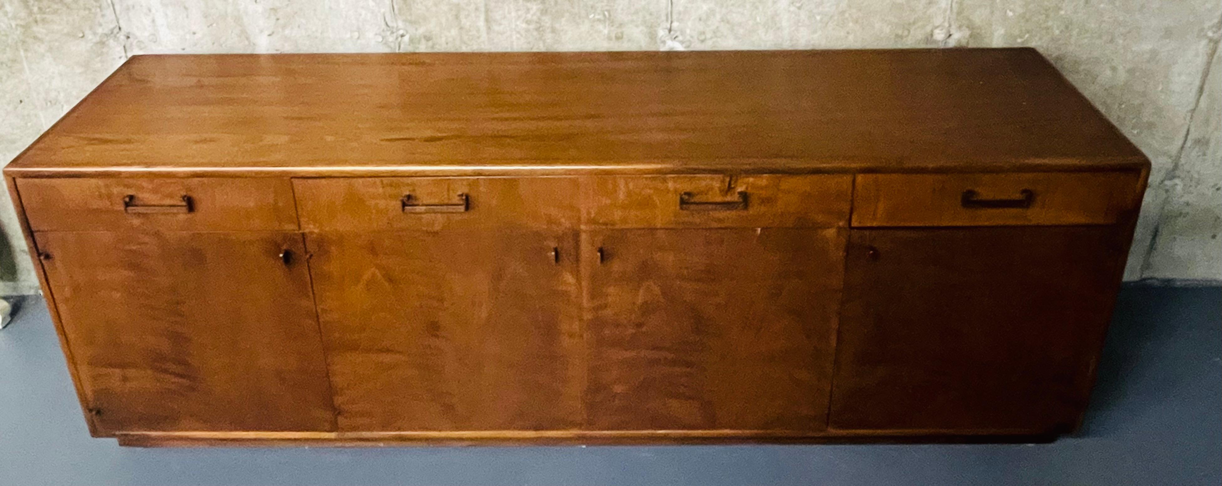 Mid-Century Modern Dresser / Sideboard, Brass, American Designer In Good Condition For Sale In Stamford, CT