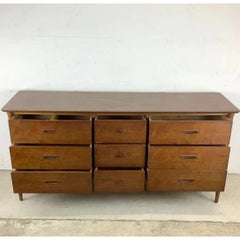 Mid-Century Modern Dresser with Mirror by Lane Furniture