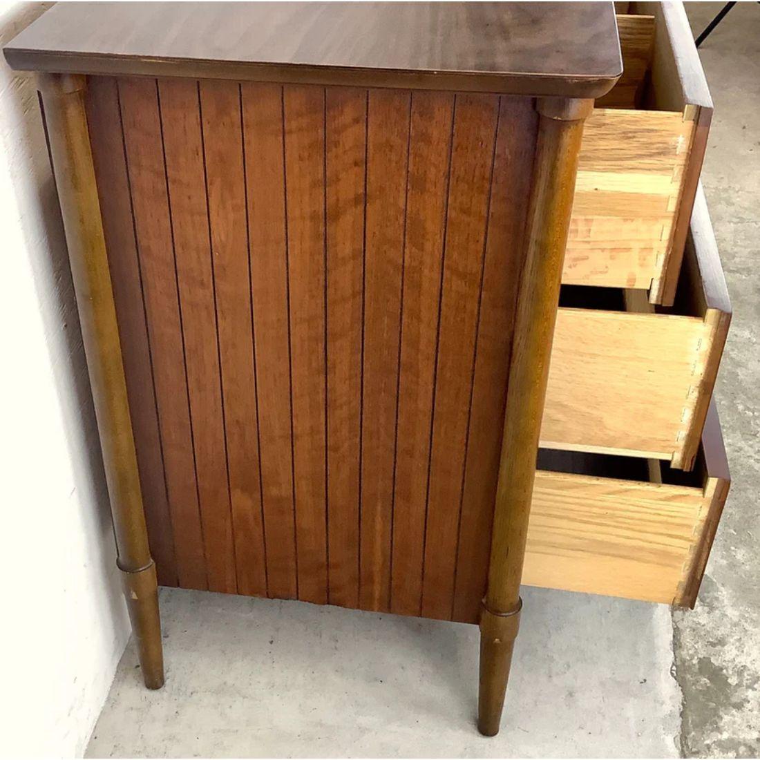 American Mid-Century Modern Dresser with Mirror by Lane Furniture For Sale