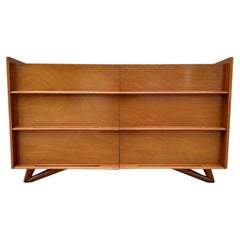 Mid-Century Modern Dresser with Sculpted Drawer-Length Pulls by Edmond J. Spence