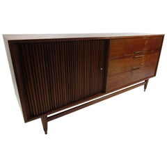 Mid-Century Modern Dresser with Tambour Door