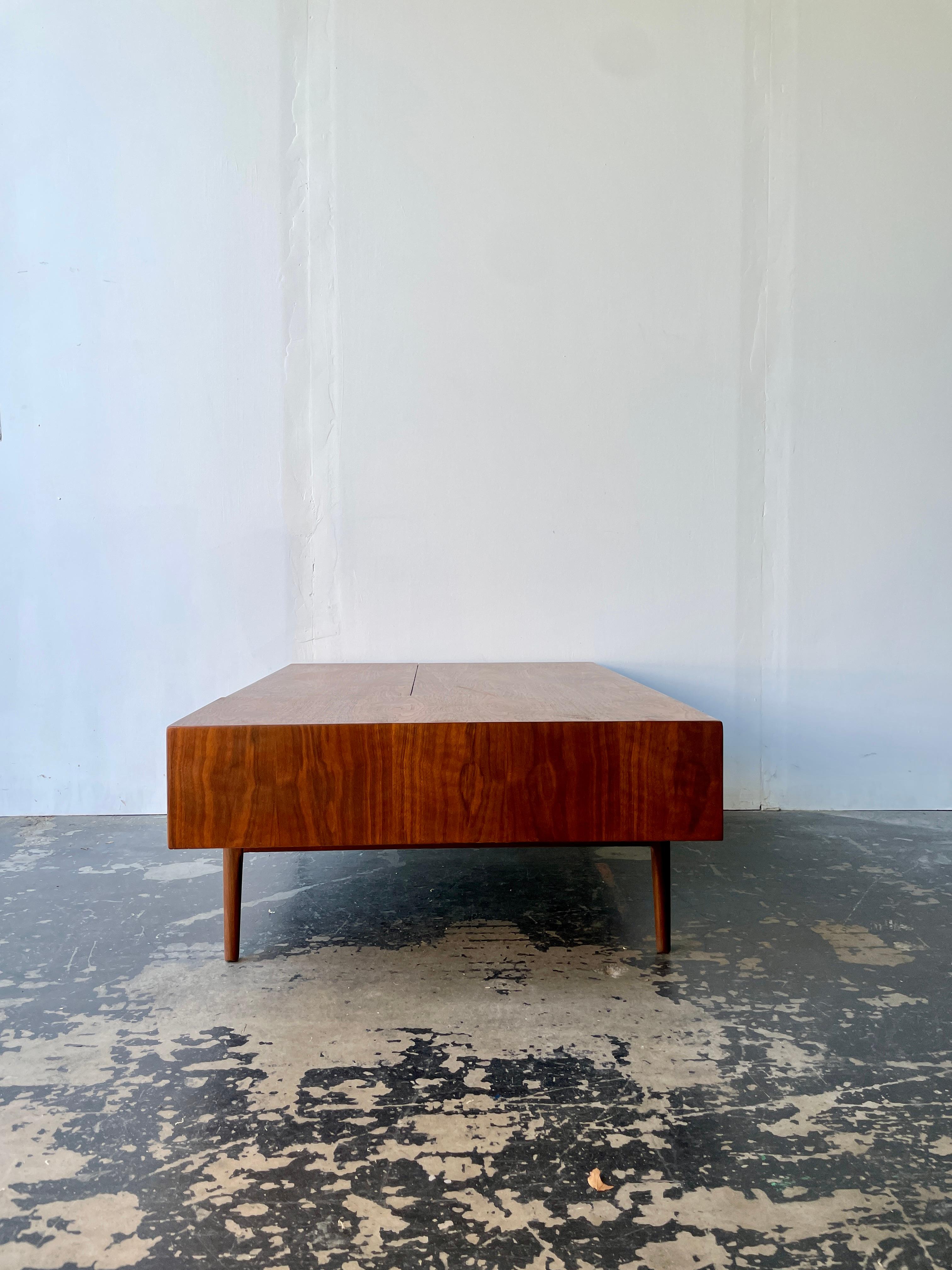 American Mid Century Modern Drexel Declaration Coffee Table in Walnut