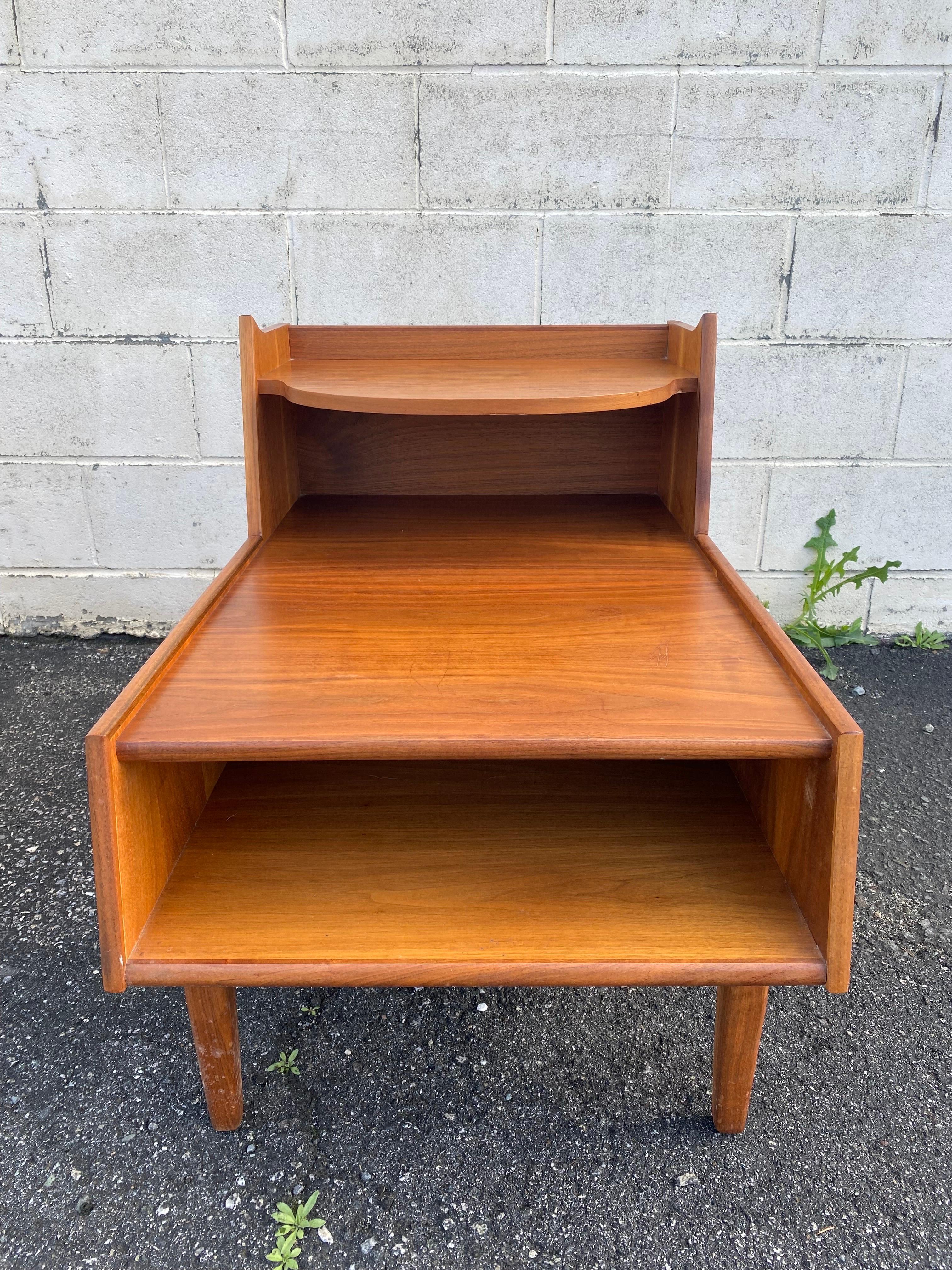 American Mid-Century Modern Drexel Declaration Side Tables, a Pair For Sale