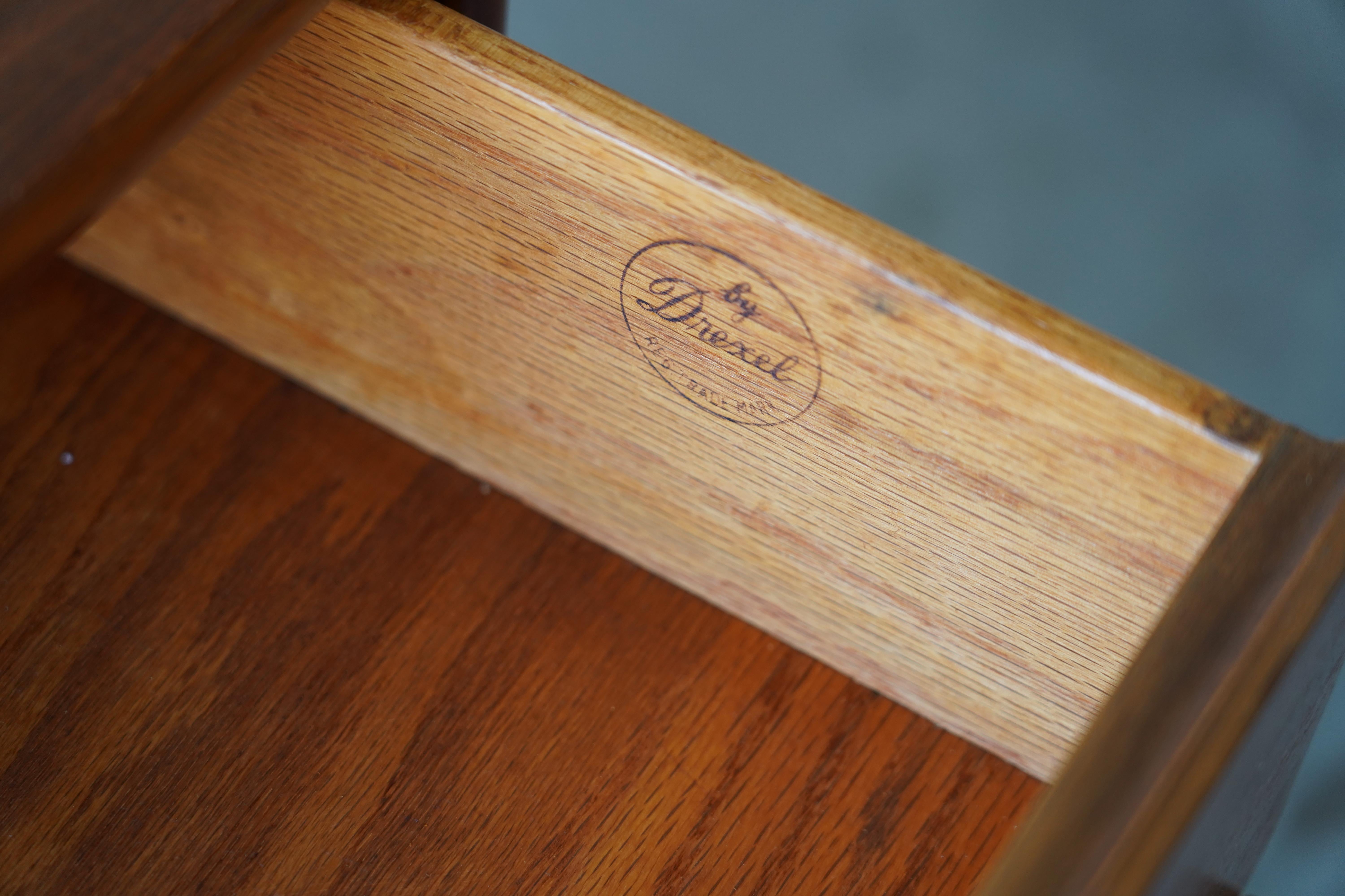 Walnut Mid Century Modern Drexel Declaration Small Dresser For Sale