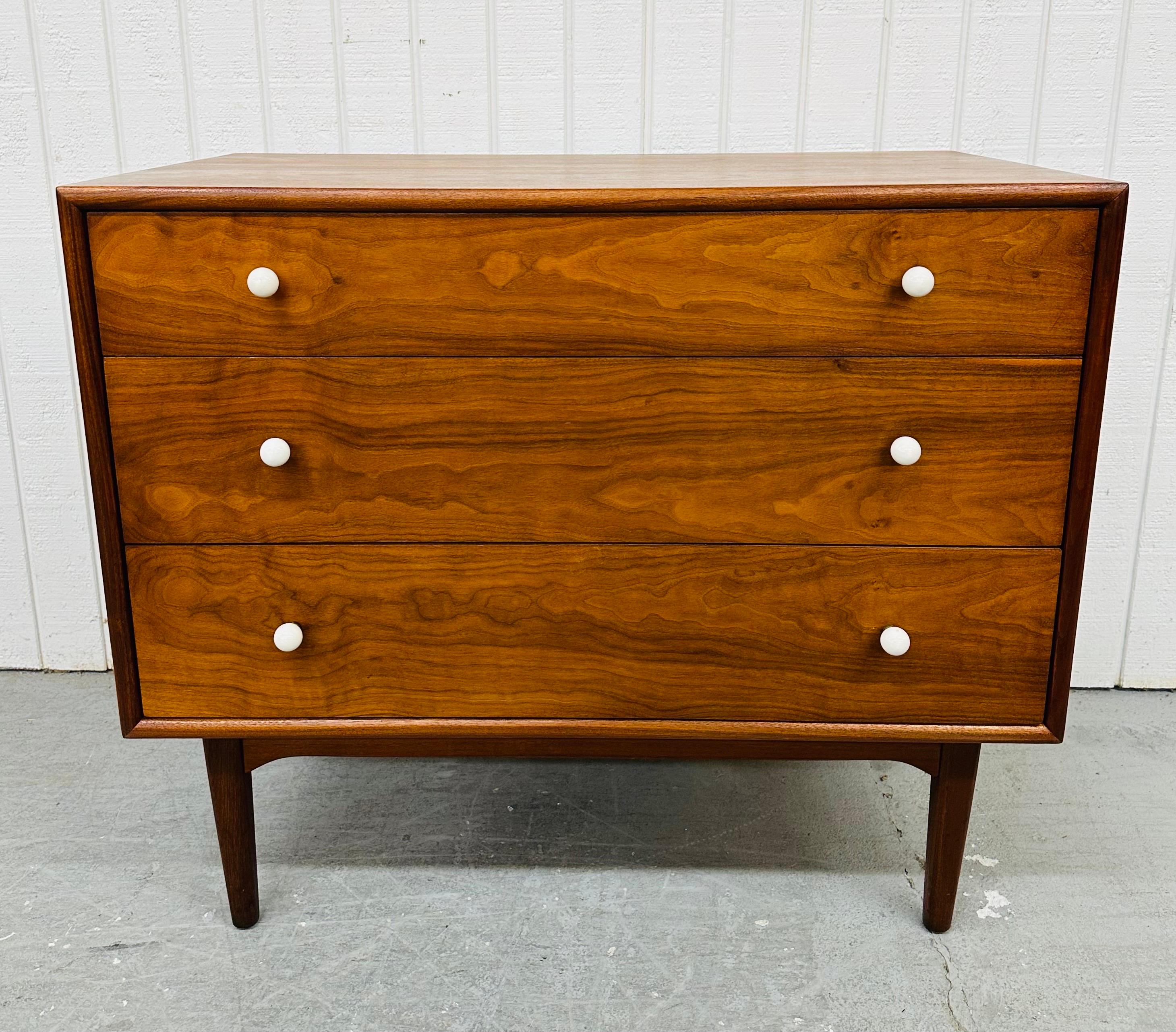 Mid-Century Modern Drexel Declaration Walnut Bachelor Chests - Set of 2 1