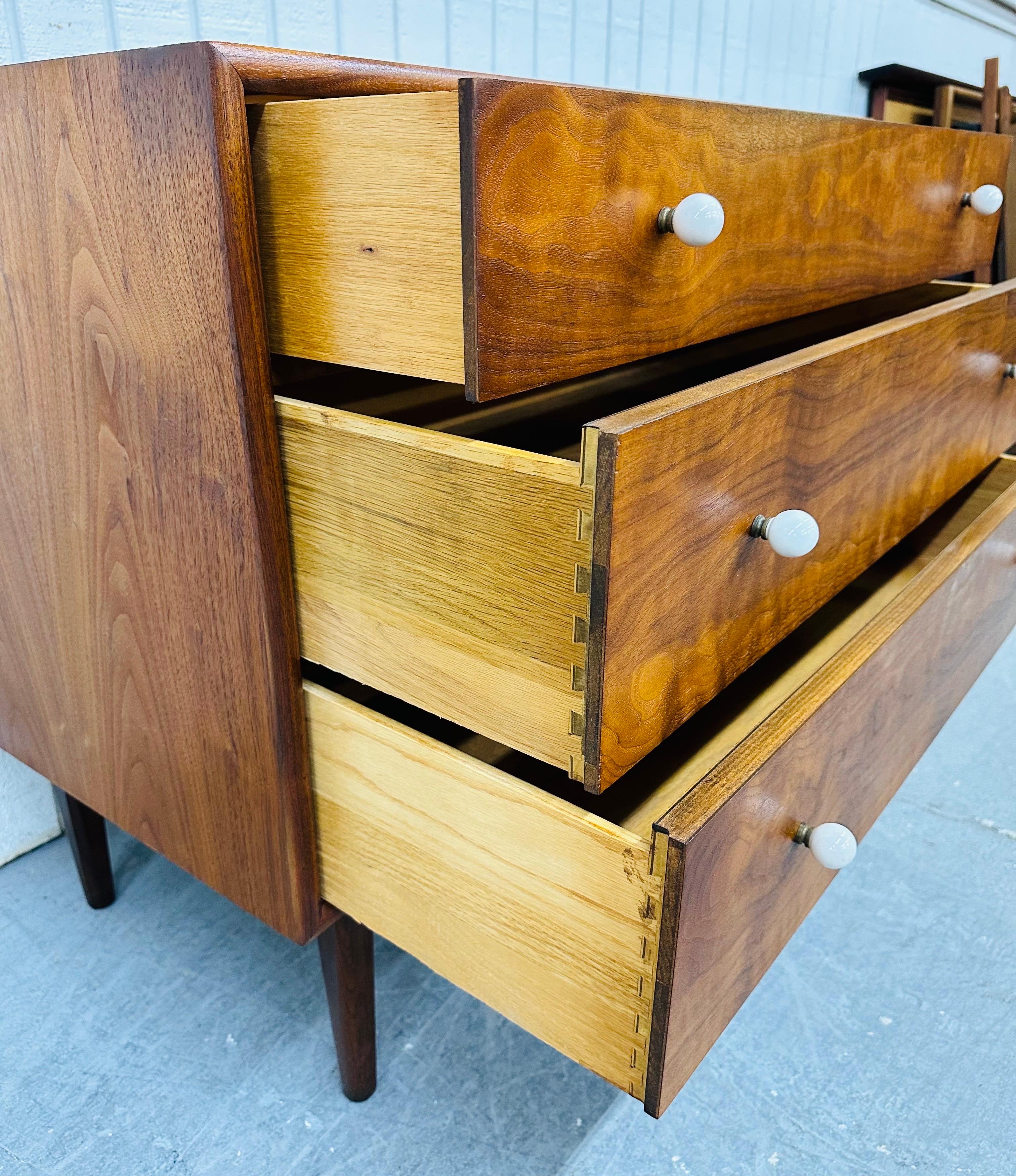 Mid-Century Modern Drexel Declaration Walnut Bachelor Chests - Set of 2 2