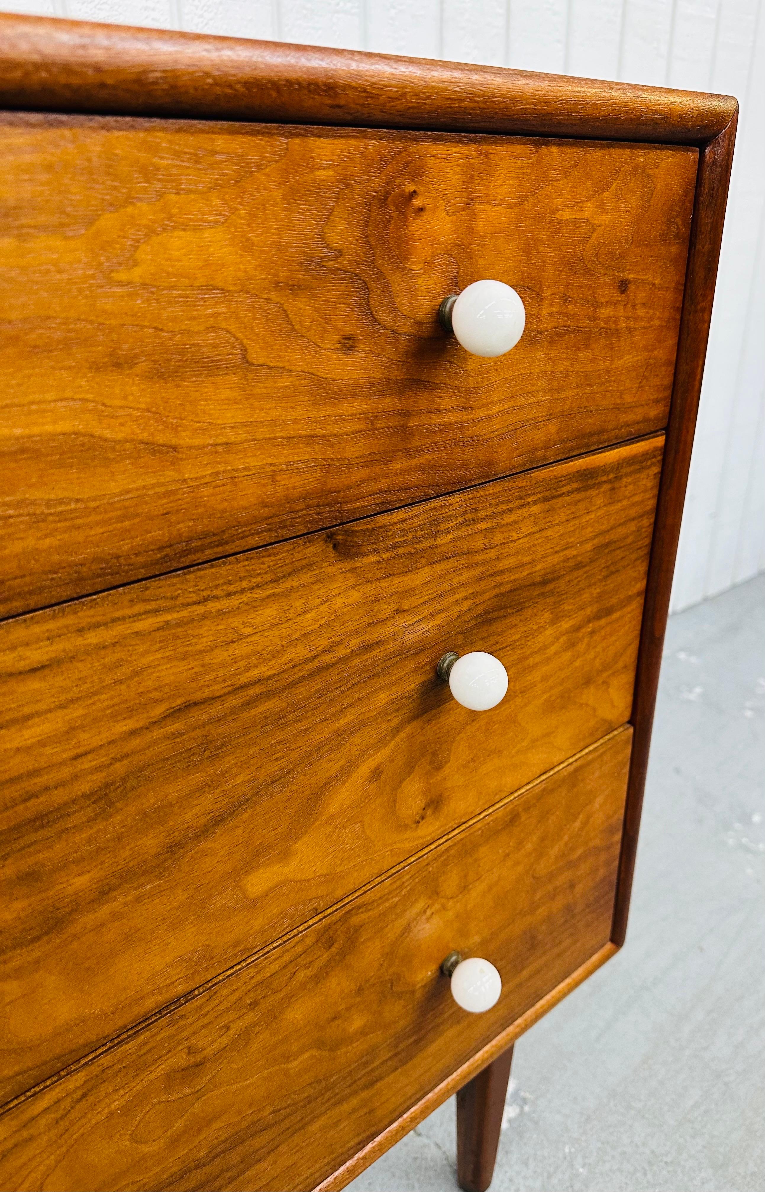 Mid-Century Modern Drexel Declaration Walnut Bachelor Chests - Set of 2 3