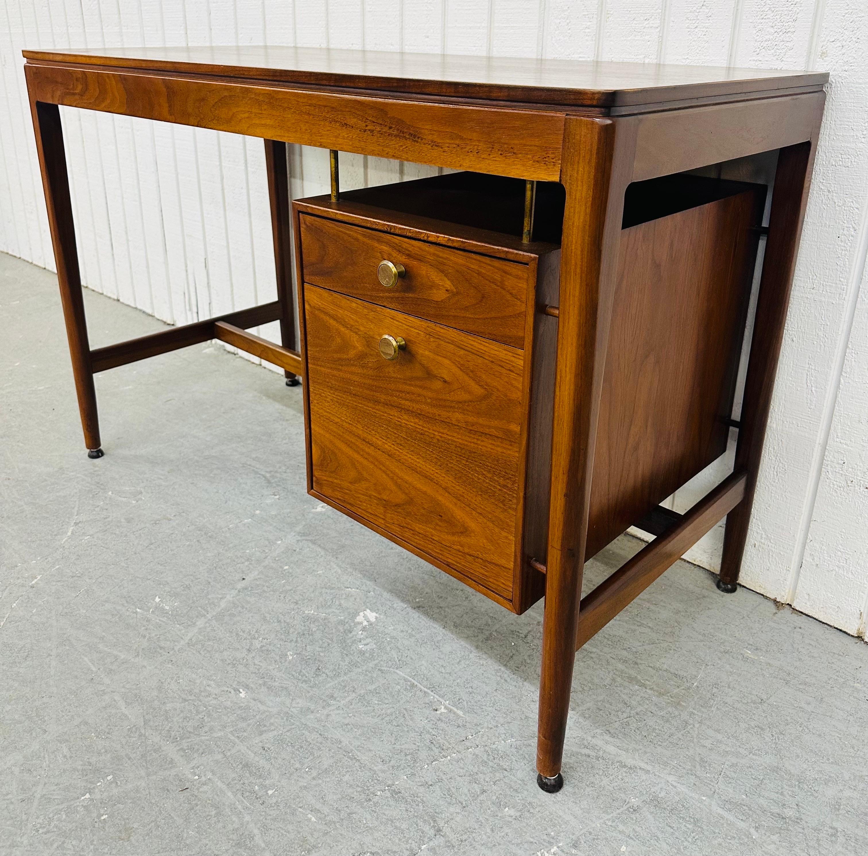 20th Century Mid-Century Modern Drexel Declaration Walnut Desk