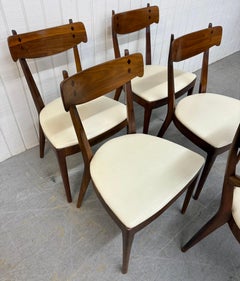Mid-Century Modern Drexel Declaration Walnut Dining Chairs - Set of 5