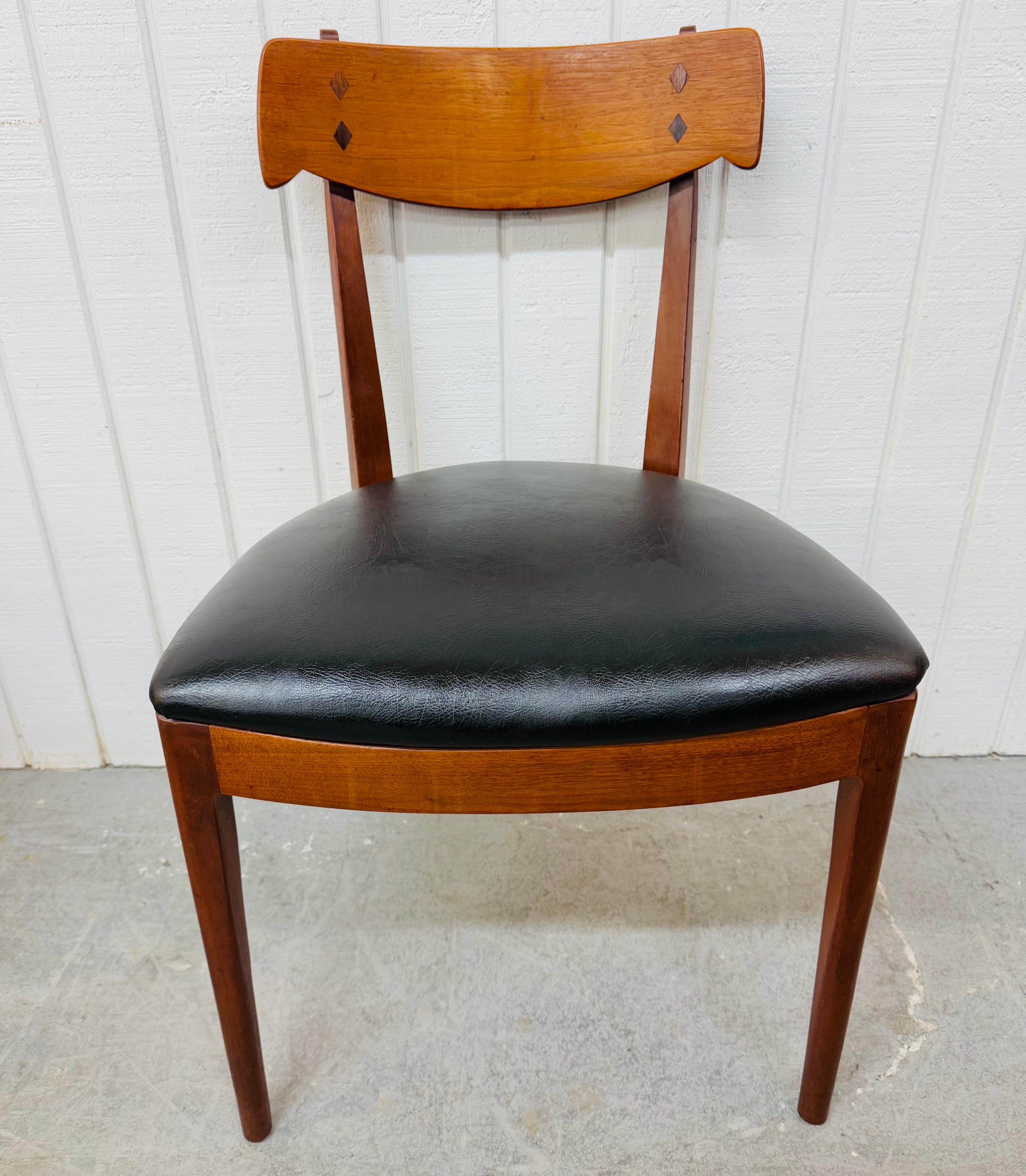 Mid-Century Modern Drexel Declaration Walnut Dining Chairs - Set of 6 1