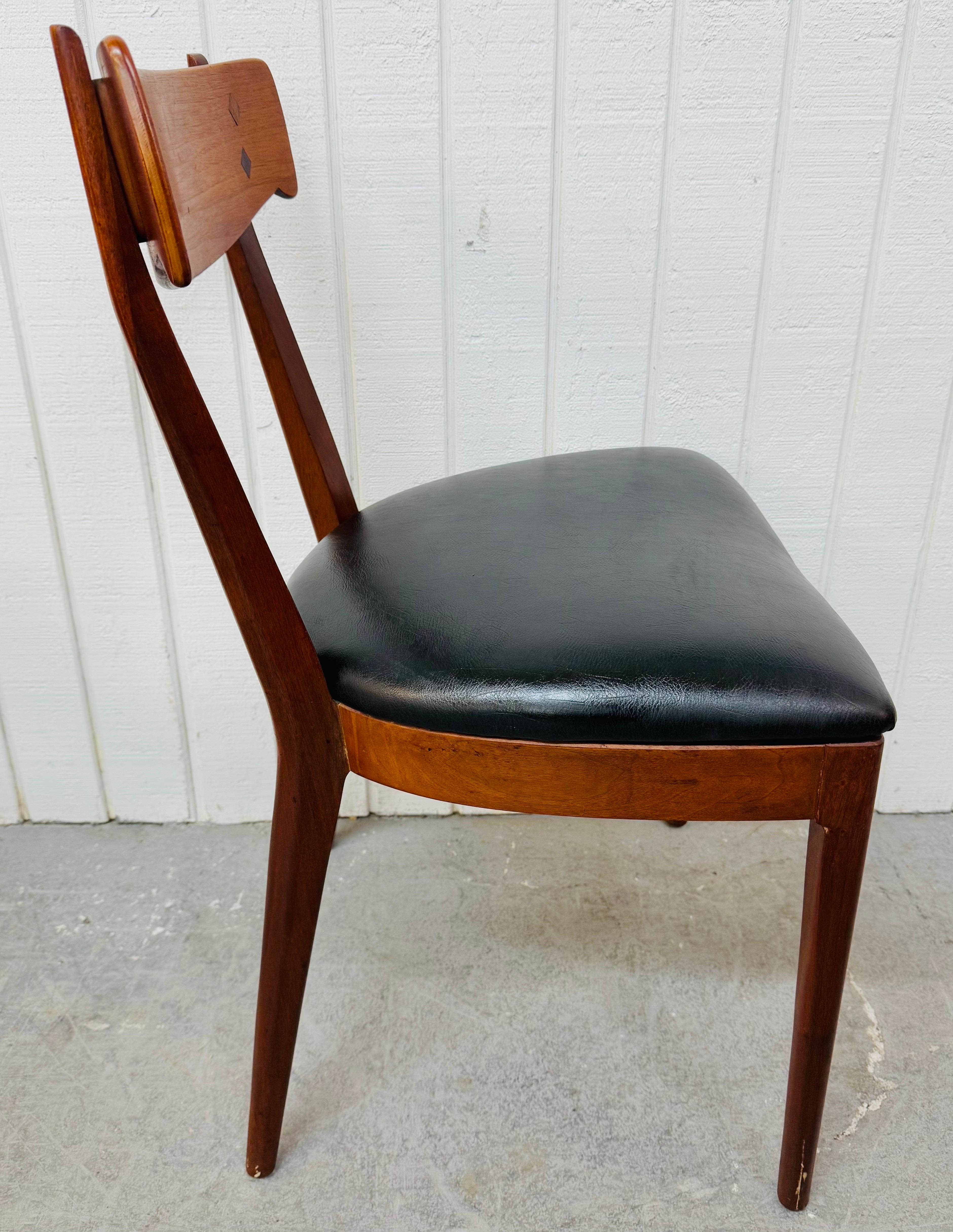 Mid-Century Modern Drexel Declaration Walnut Dining Chairs - Set of 6 2