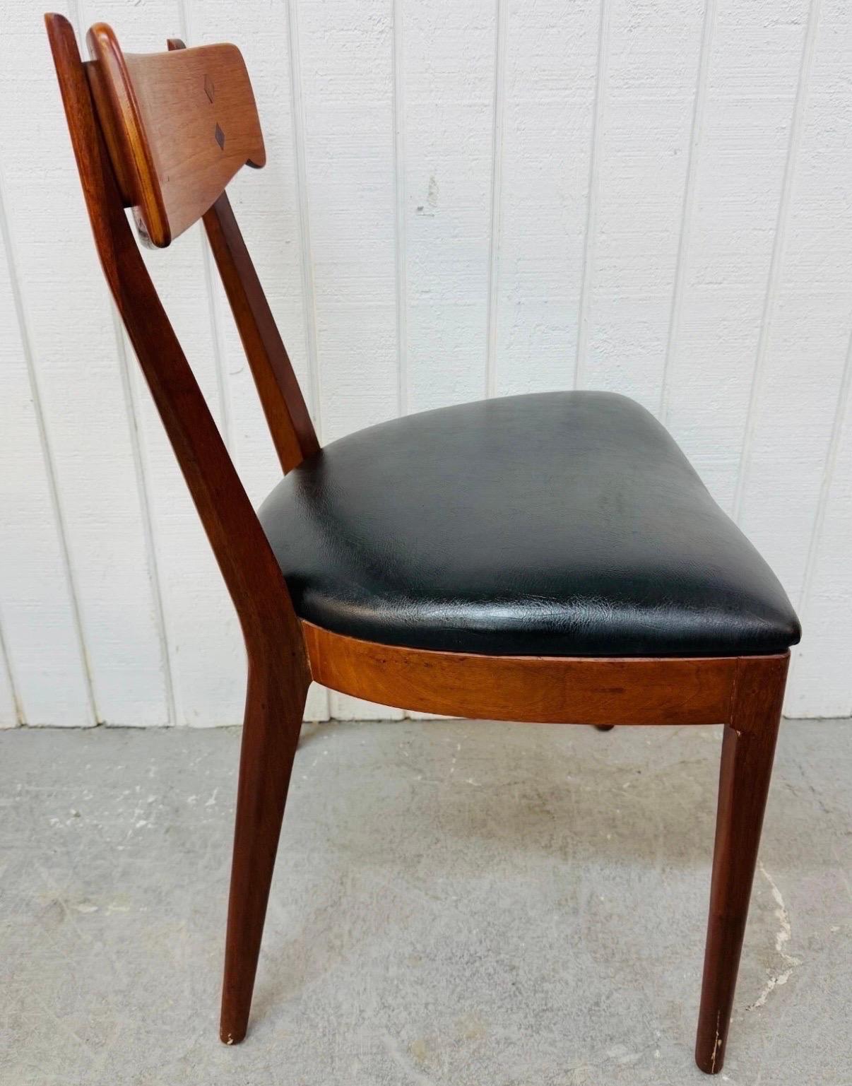 Mid-Century Modern Drexel Declaration Walnut Dining Chairs - Set of 6 For Sale 2