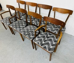 Mid-Century Modern Drexel Declaration Walnut Dining Chairs - Set of 8