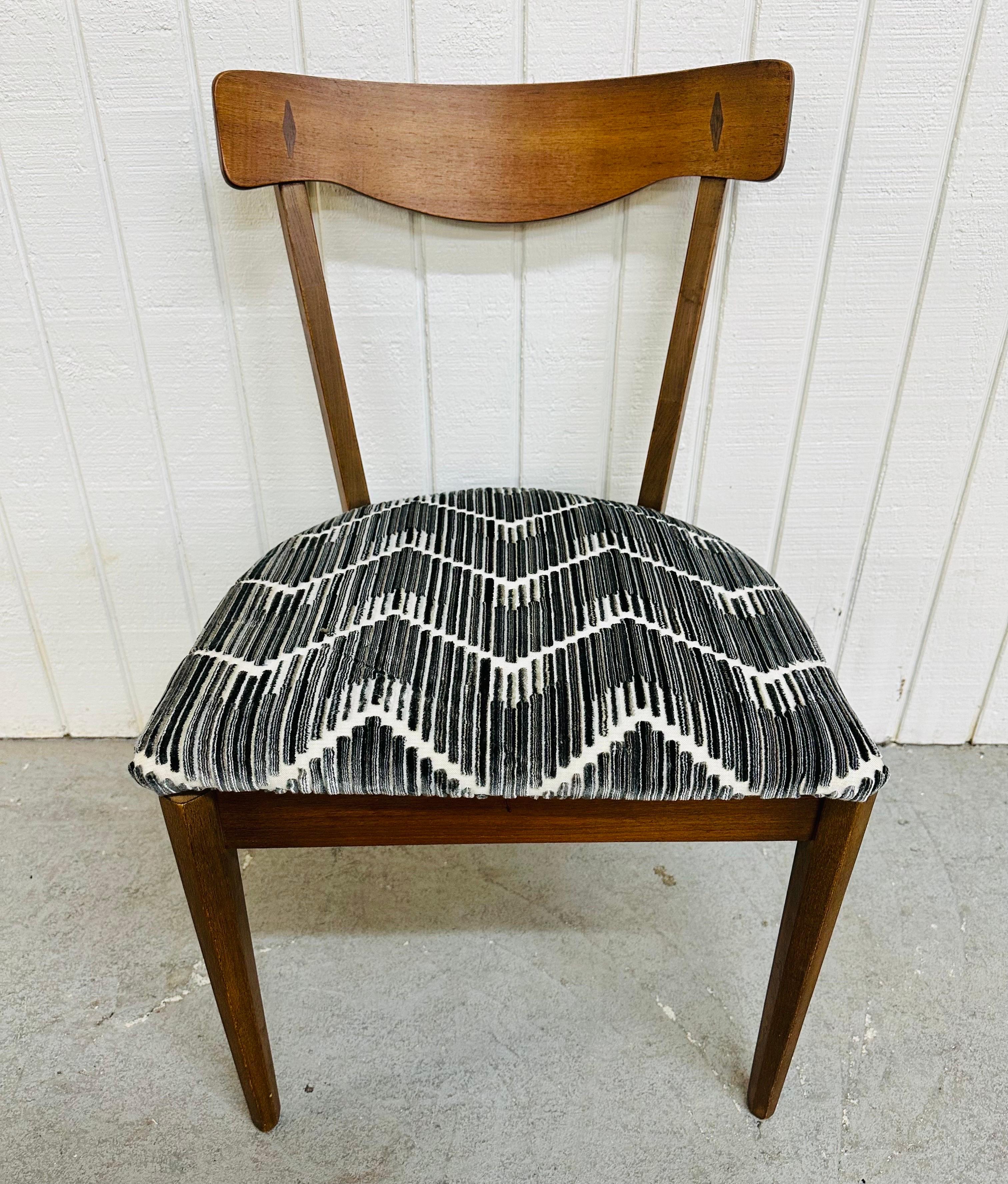Mid-Century Modern Drexel Declaration Walnut Dining Chairs - Set of 8 2
