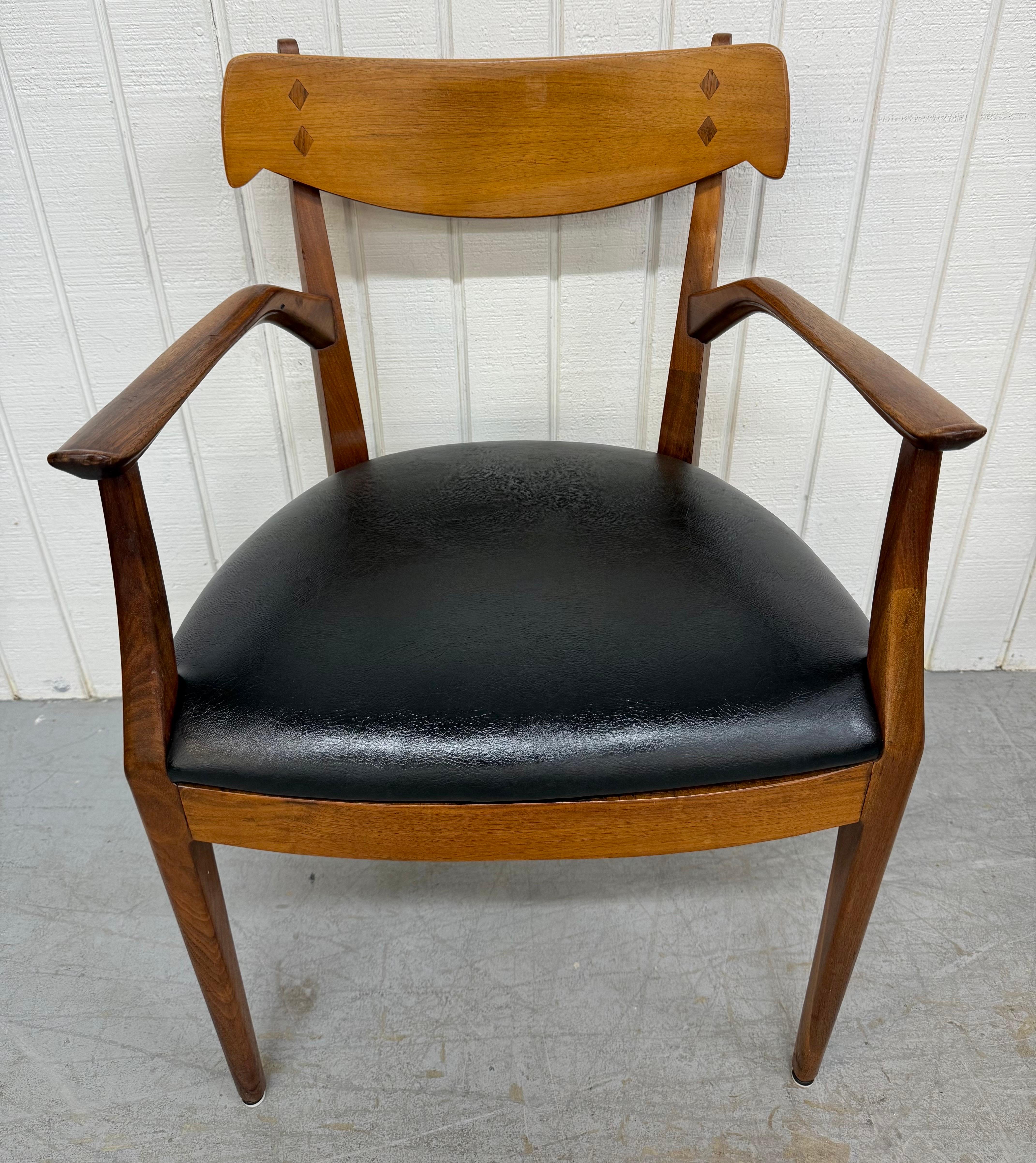 Mid-Century Modern Drexel Declaration Walnut Dining Chairs - Set of 8 1