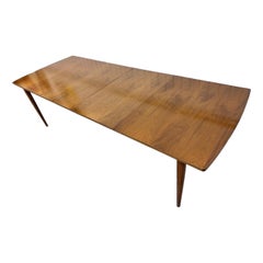 Mid-Century Modern Drexel Declaration Walnut Dining Table