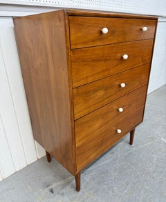 Mid-Century Modern Drexel Declaration Walnut High Chest