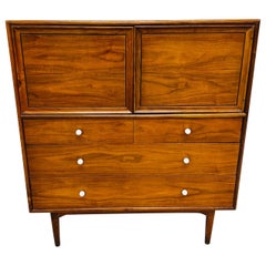 Mid-Century Modern Drexel Declaration Walnut High Chest