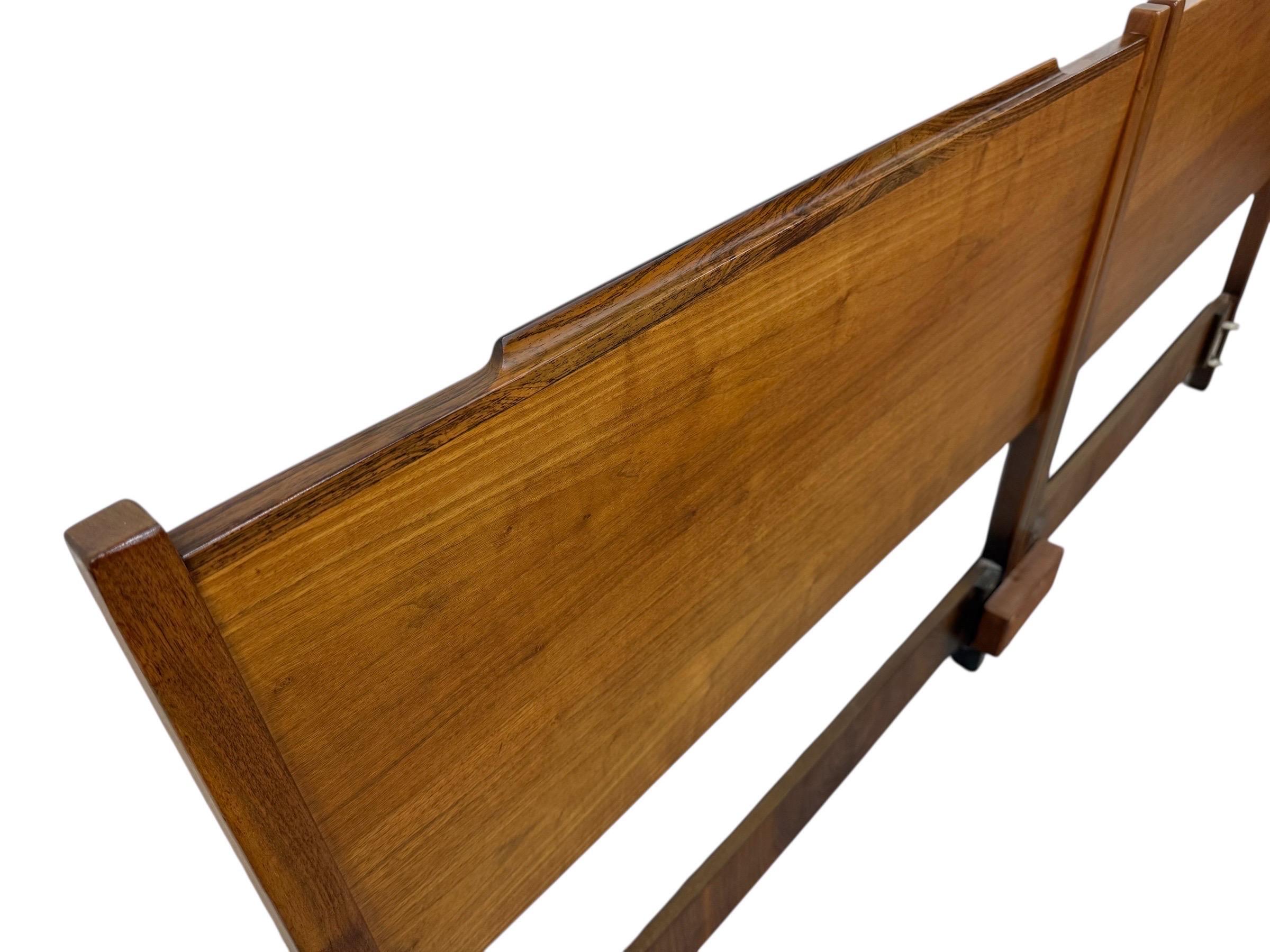 Mid-Century Modern Drexel Declaration Walnut King Size Headboard In Good Condition For Sale In Clarksboro, NJ