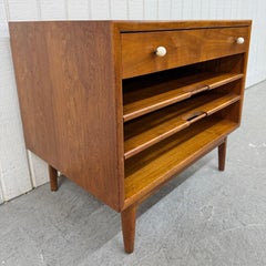 Mid-Century Modern Drexel Declaration Walnut Magazine Cabinet