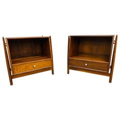Mid-Century Modern Drexel Declaration Walnut Nightstands