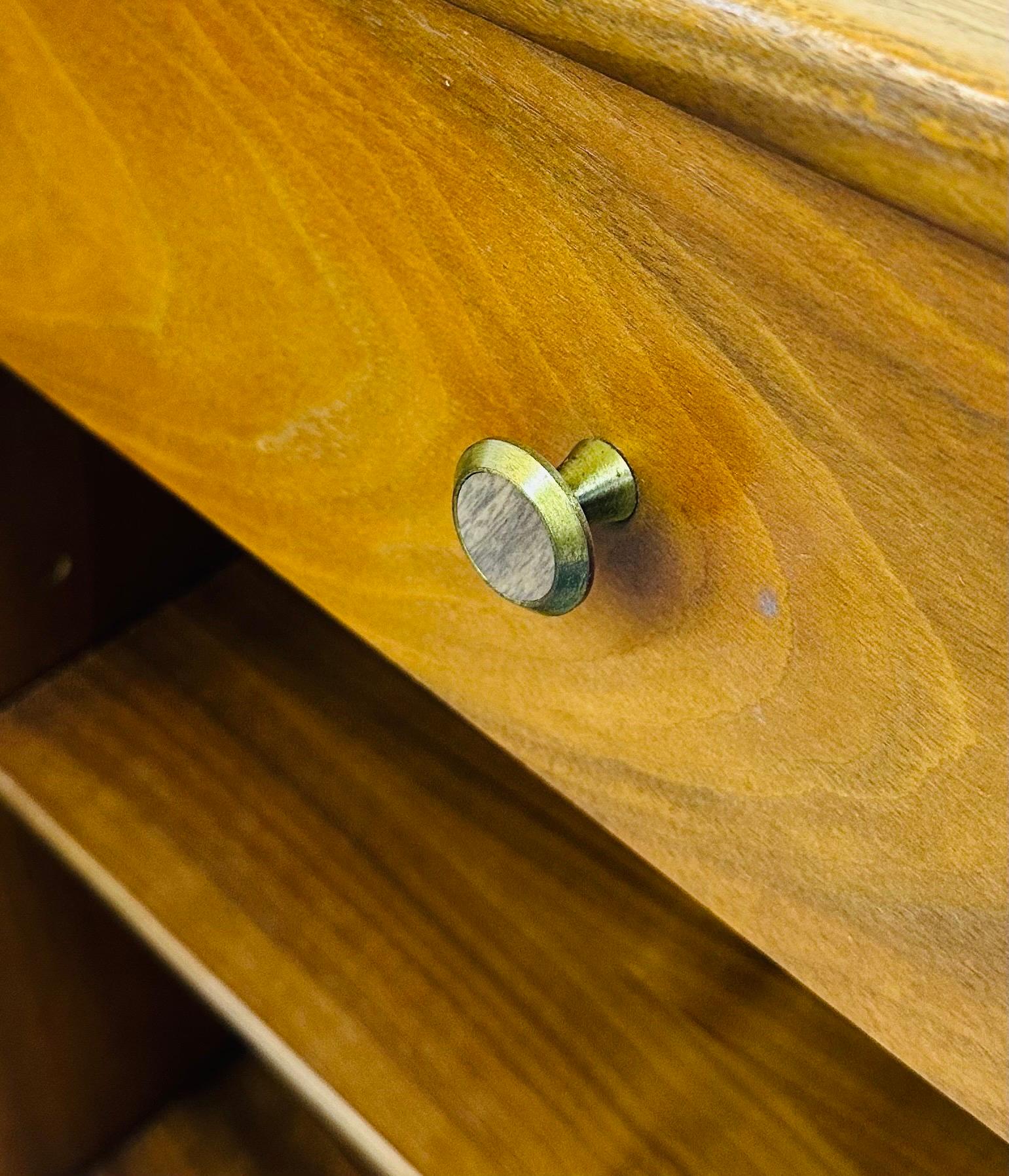 Mid-Century Modern Drexel Declaration Walnut Nightstands - Set of 2 1