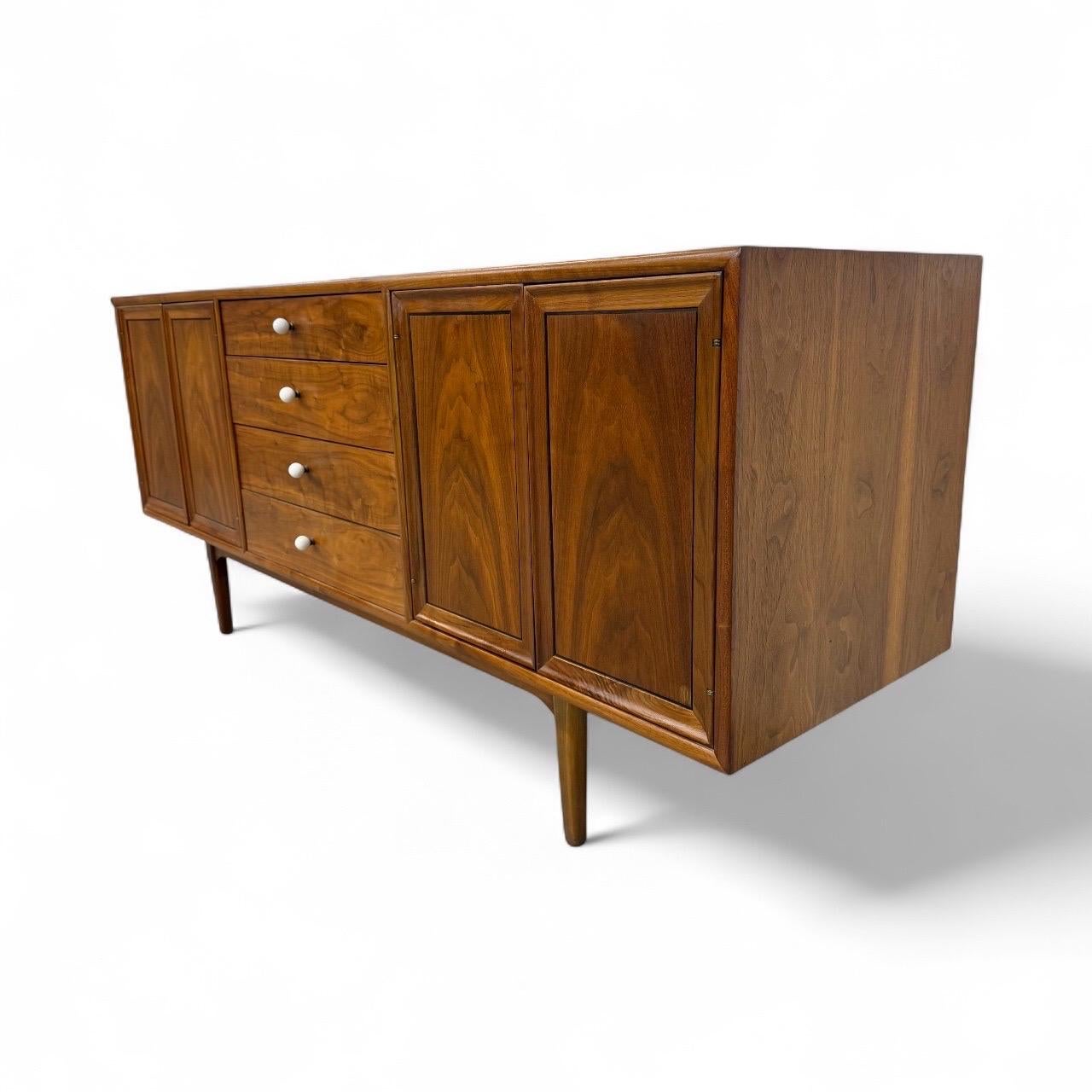 Mid-Century Modern Drexel Declaration Walnut Sideboard