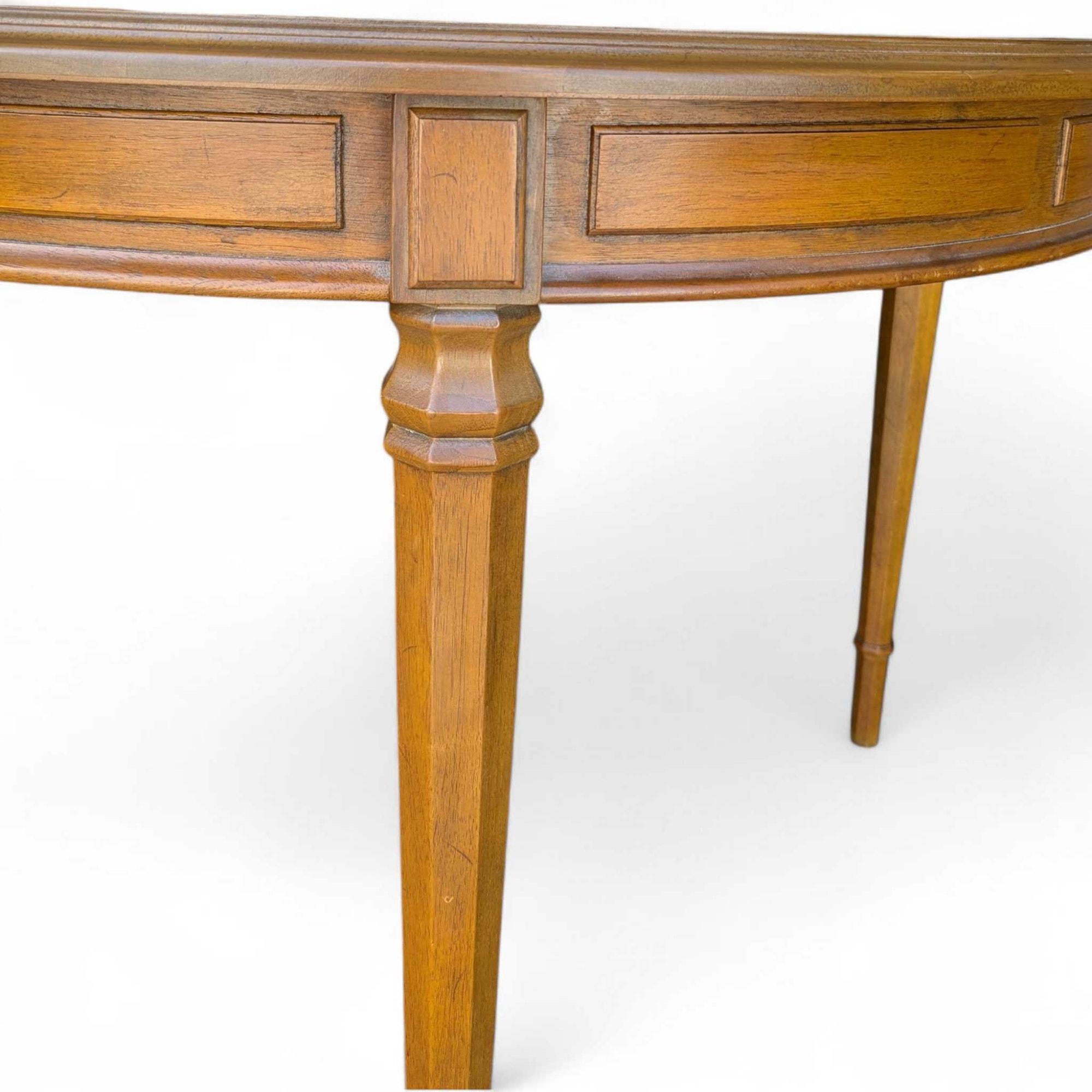 Mid-Century Modern Drexel Esperanto Walnut Oval Extension Dining Table in vendita 4