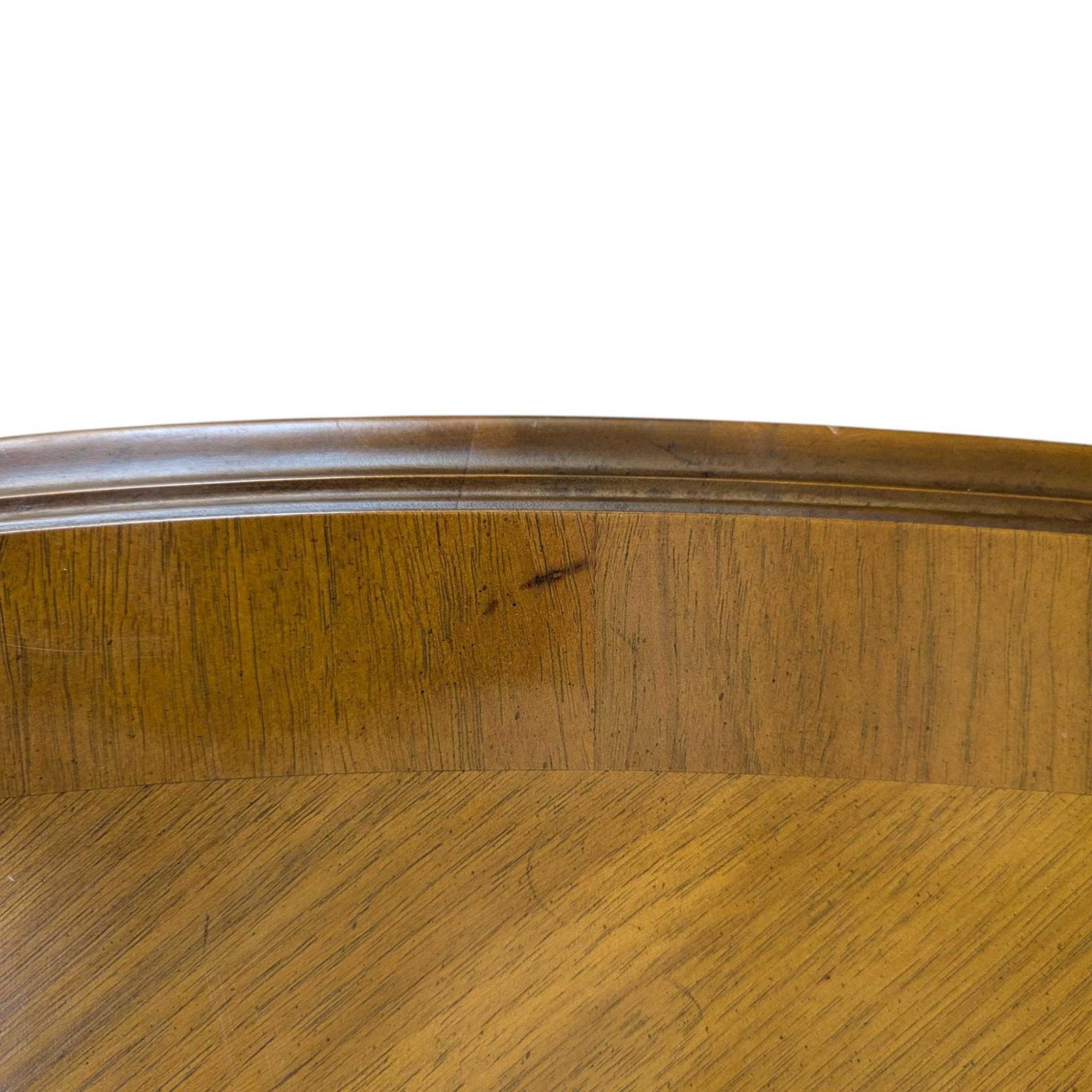 Mid-Century Modern Drexel Esperanto Walnut Oval Extension Dining Table in vendita 1