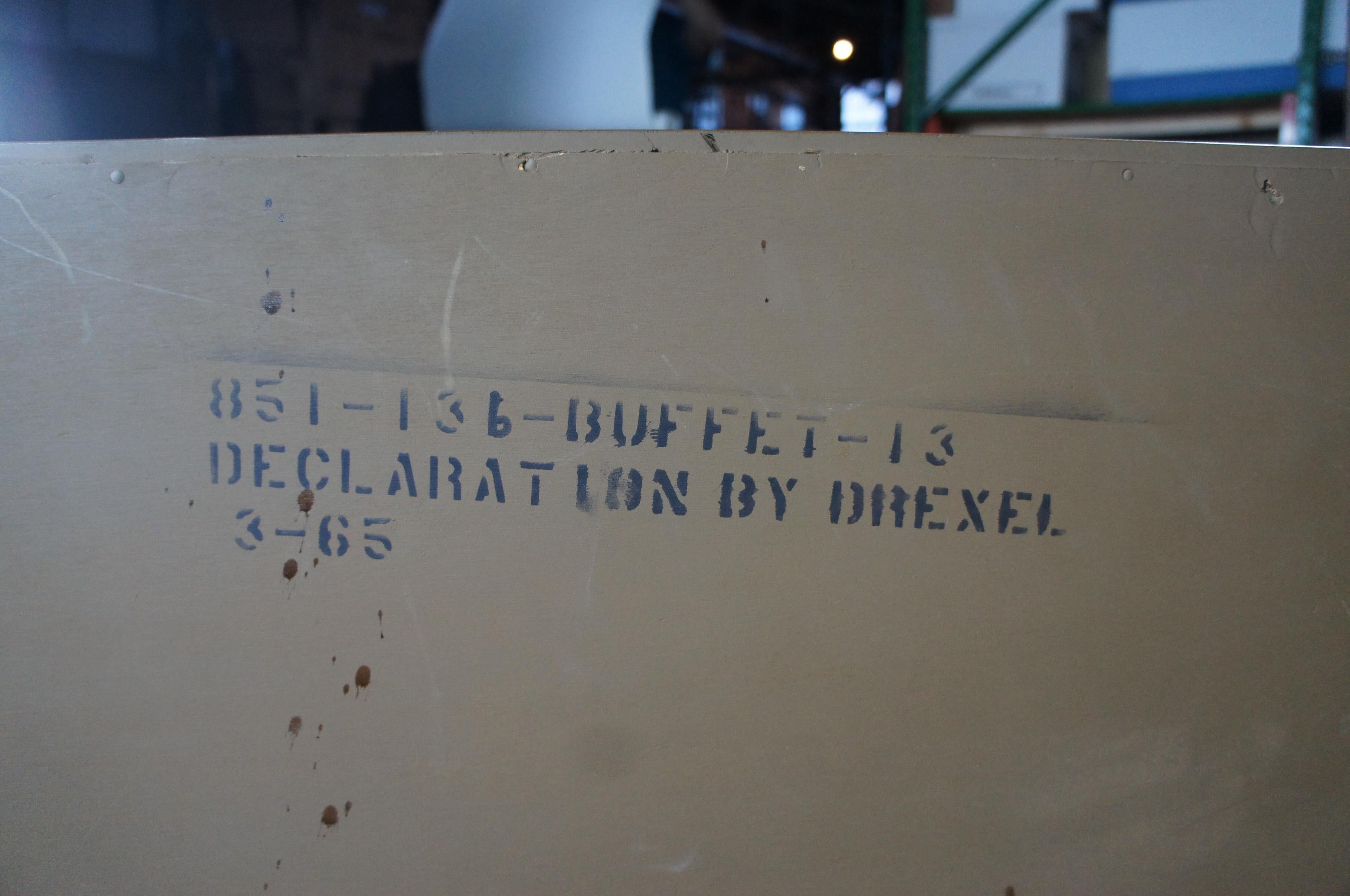 Mid Century Modern Drexel Kipp Stewart Declaration Credenza Console Sideboard 5