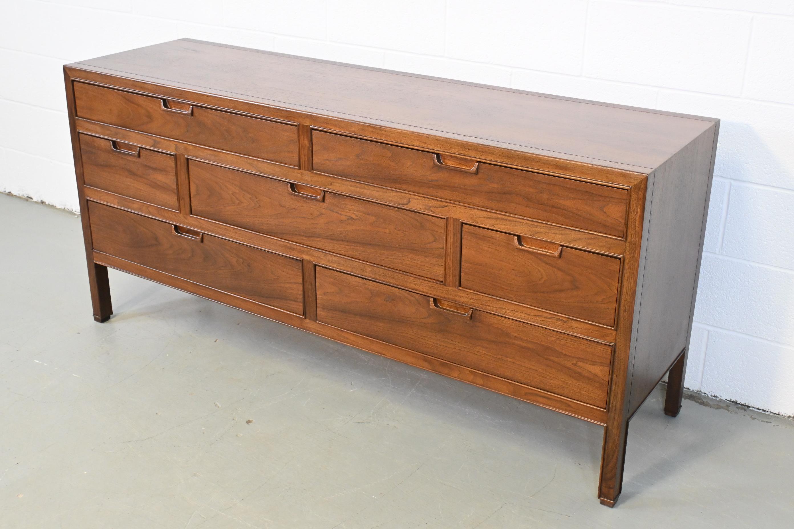 American Mid Century Modern Drexel Walnut Dresser