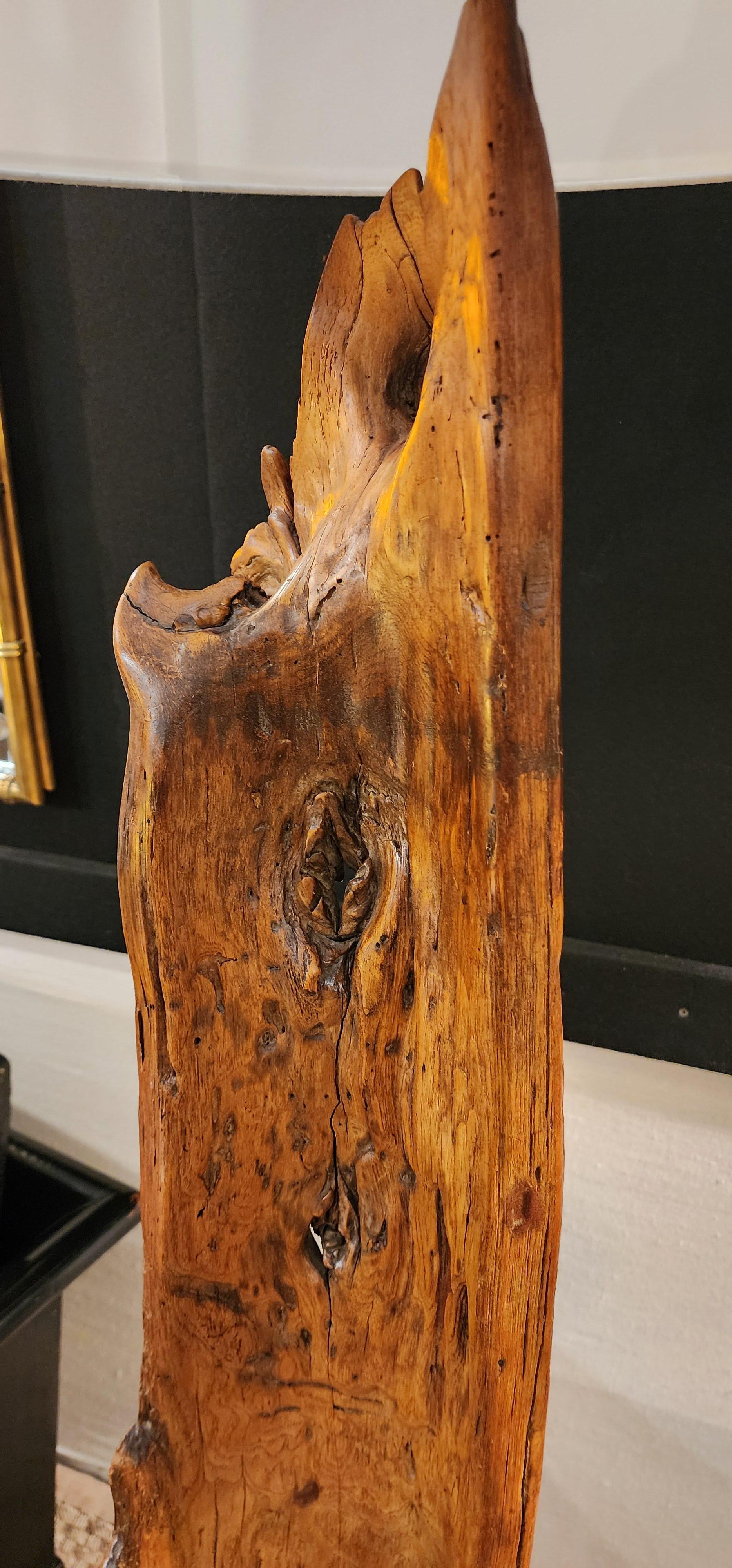 Lámpara de pie Mid Century Modern Driftwood en venta 2