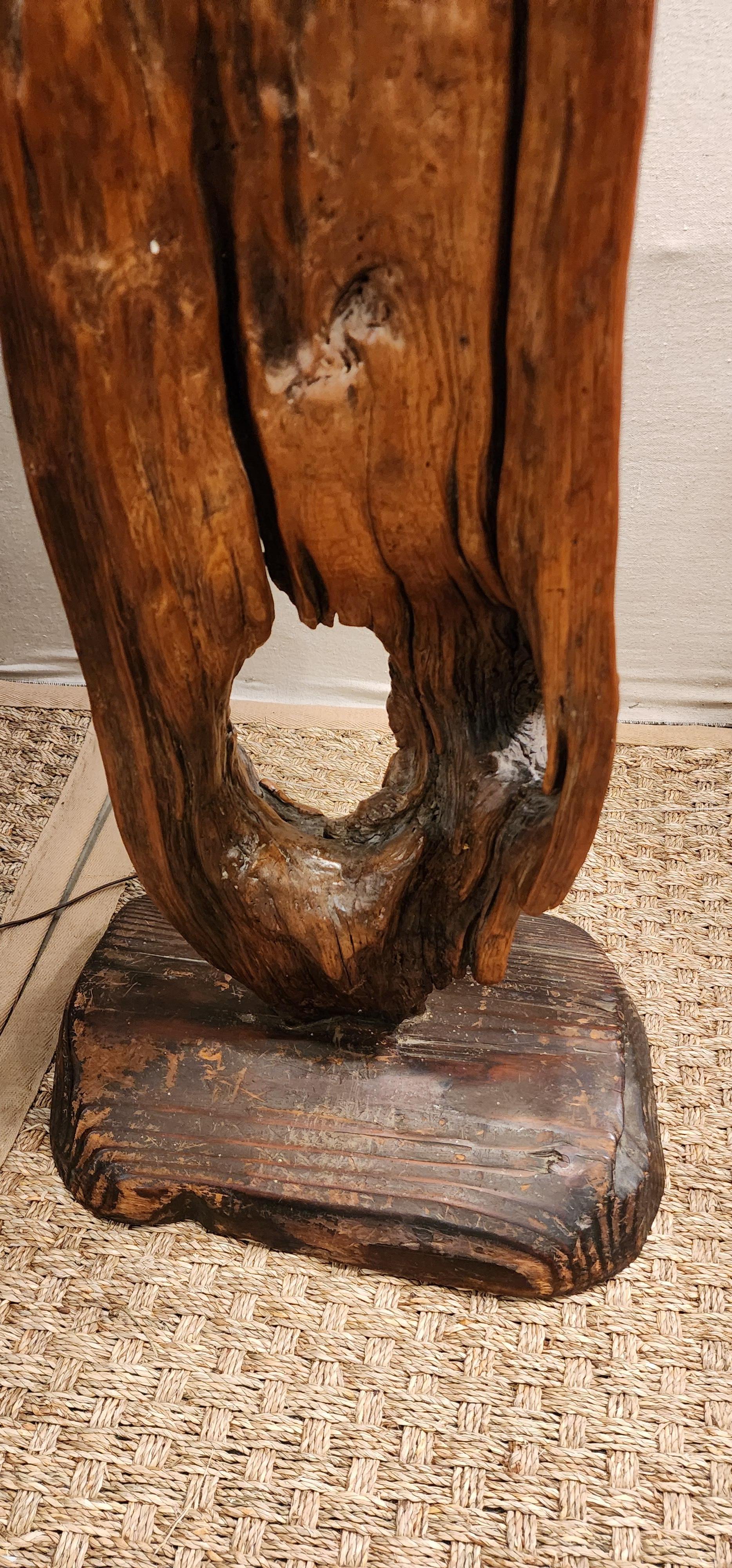 Lámpara de pie Mid Century Modern Driftwood en venta 3