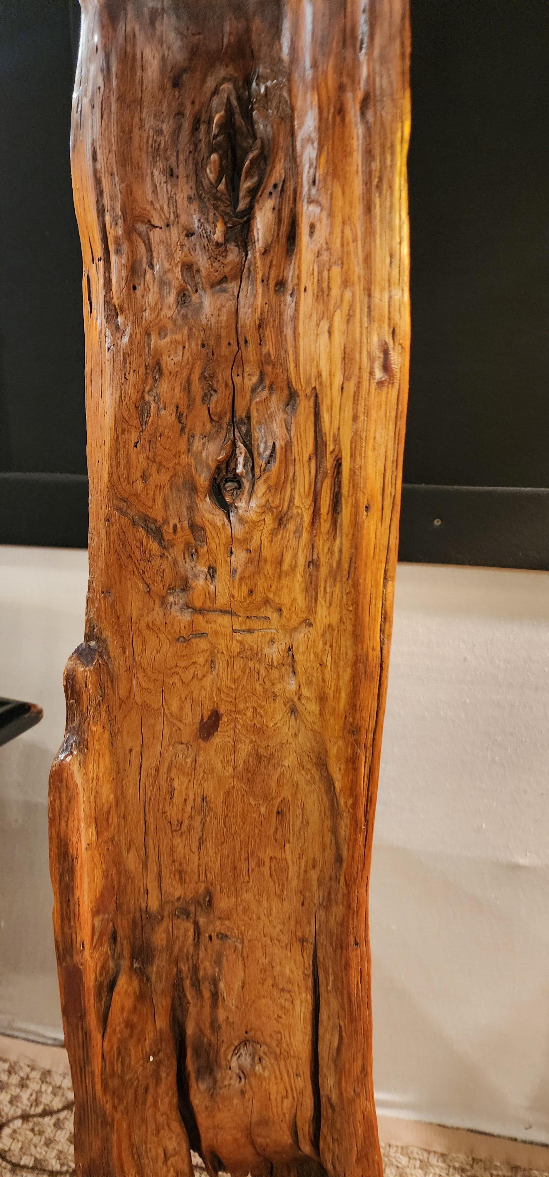 Lámpara de pie Mid Century Modern Driftwood mediados del siglo XX en venta