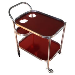 Vintage Midcentury Modern Drinks Trolley  /Bar Cart Made & Designed in England by Kaymet