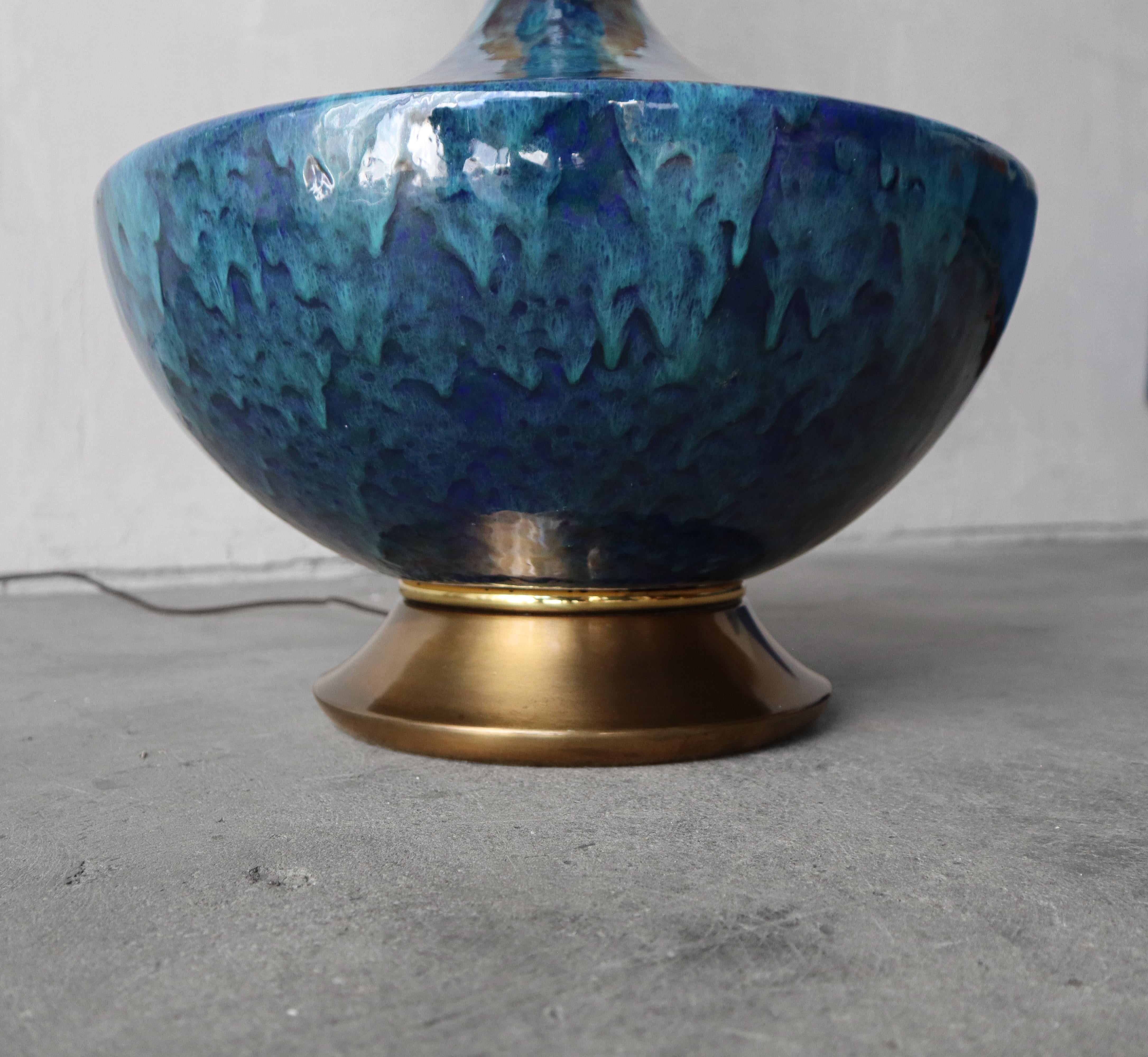 Lampe de table en céramique à glaçure goutte à goutte The Moderns en vente 1