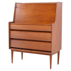 Vintage Mid-Century Modern Drop Leaf Desk by Richard Hornby for Fyne Layd Furniture