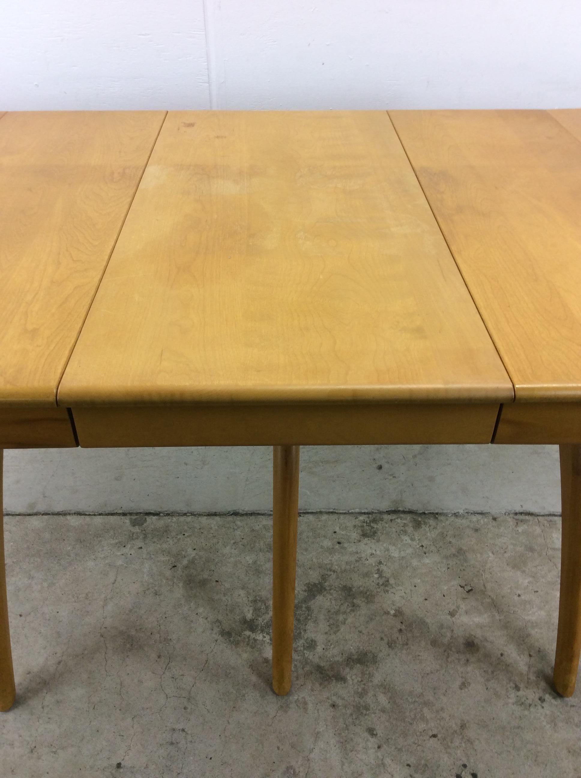Mid Century Modern Drop Leaf Dining Table by Heywood Wakefield For Sale 8