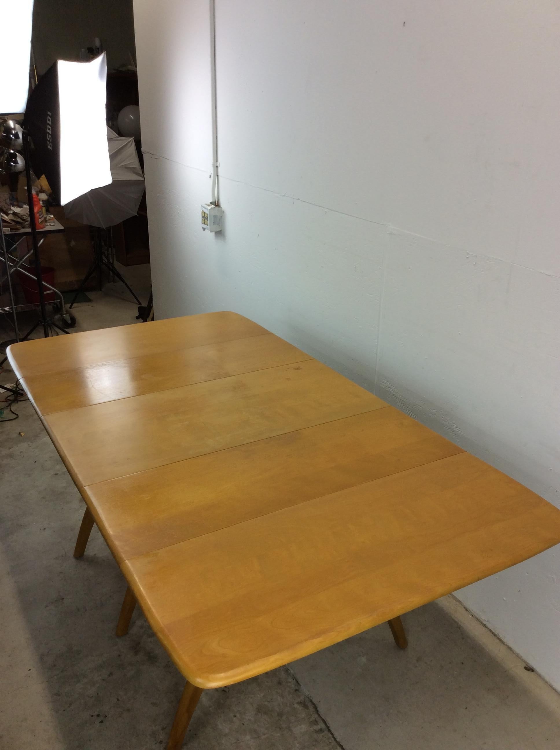 Mid Century Modern Drop Leaf Dining Table by Heywood Wakefield For Sale 9