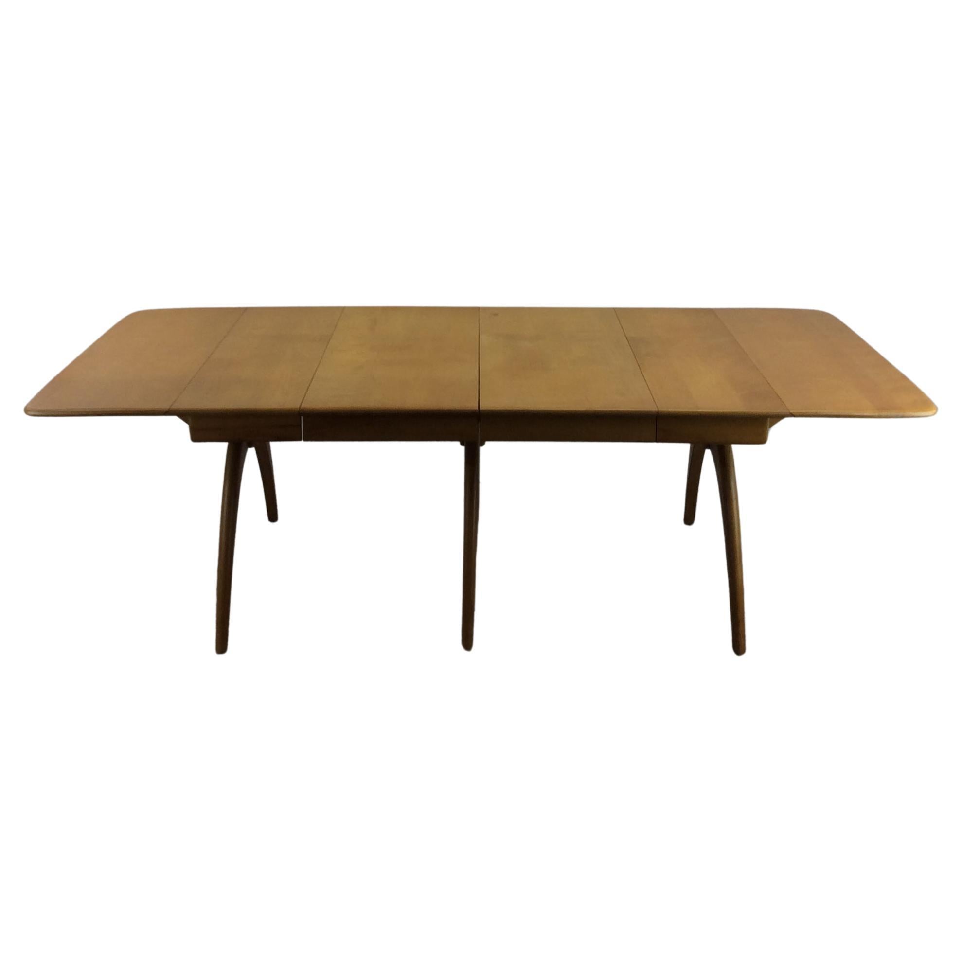 Mid Century Modern Drop Leaf Dining Table by Heywood Wakefield For Sale