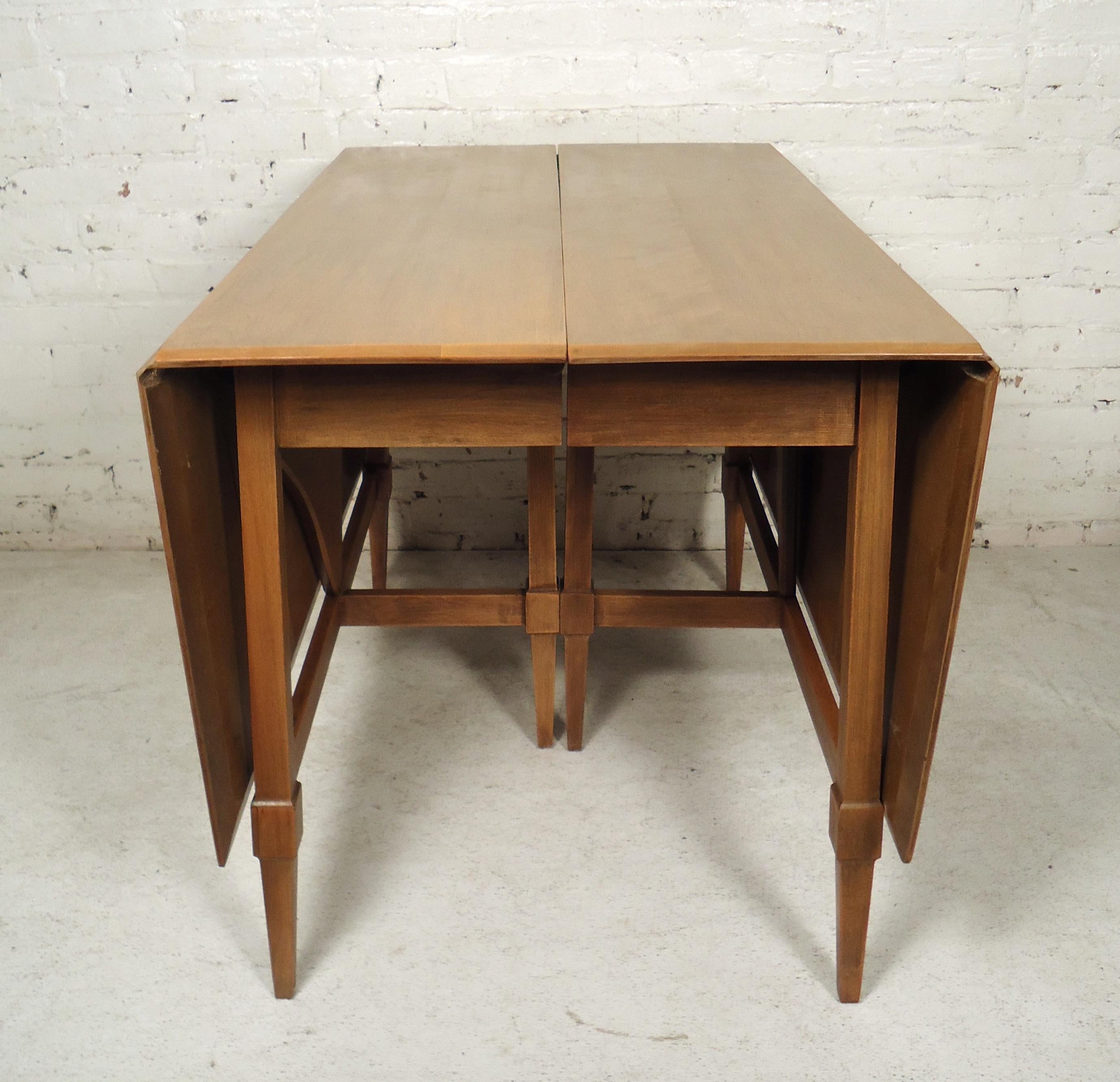 Mid-Century Modern Drop Leaf Table 5
