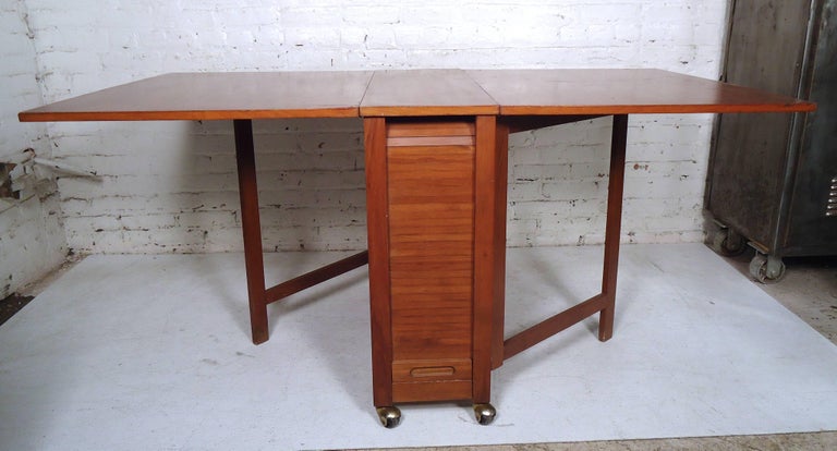 Mid Century Modern Drop Leaf Table For Sale At 1stdibs